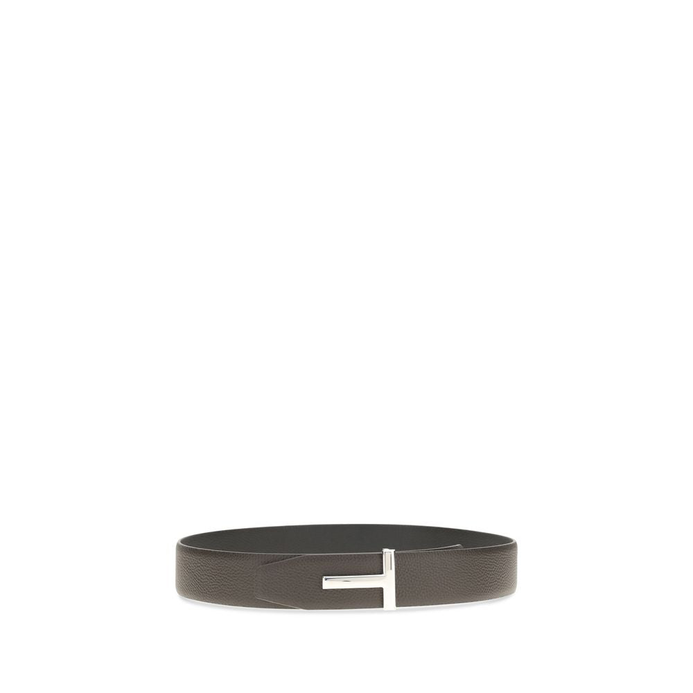 Tom Ford Brauner Kalbsleder Bos Taurus Gürtel