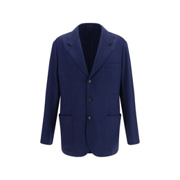 Brunello Cucinelli Blaue Kaschmir-Jacke in voller Länge
