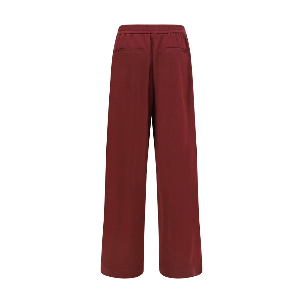 Brunello Cucinelli Bordeaux Baumwoll-Athletikhose