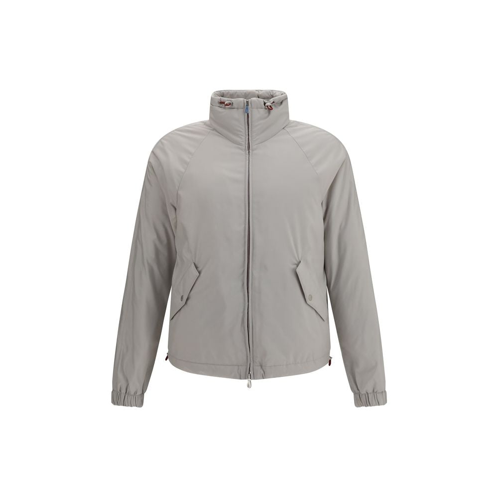 Brunello Cucinelli Graue Shell-Jacke aus Polyester