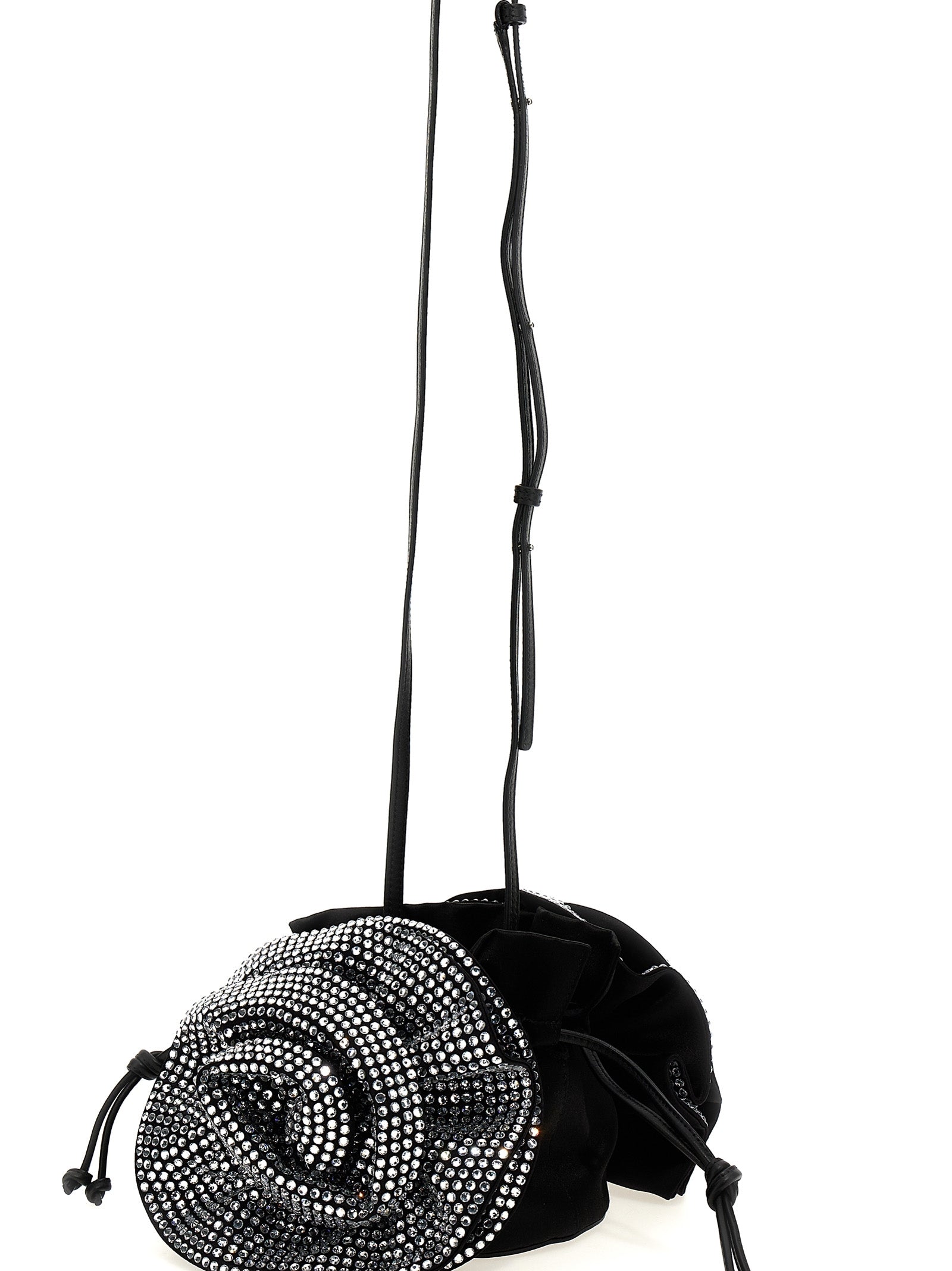 Magda Butrym Schwarze Crossbody Bag aus Viskose