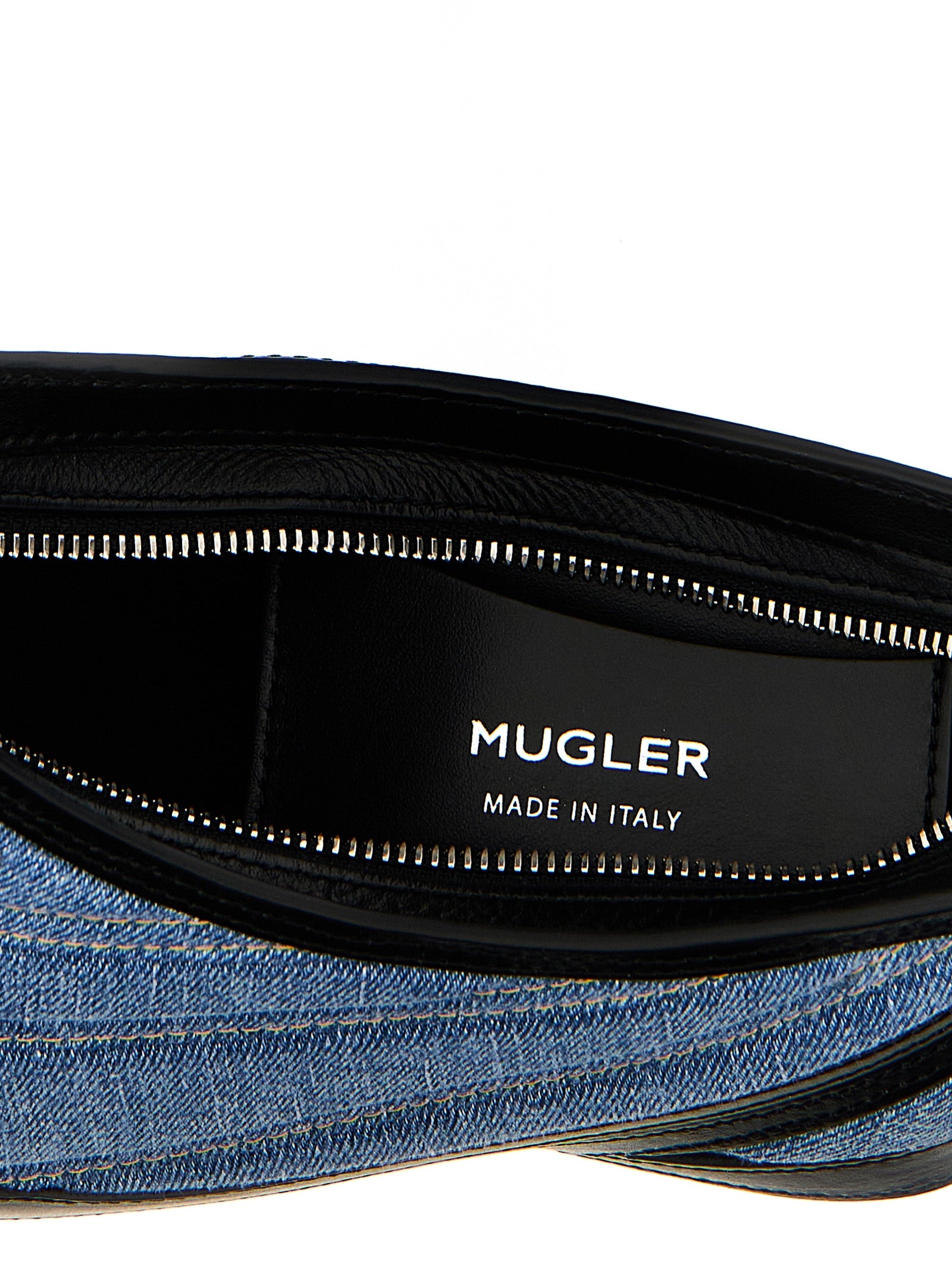 Mugler Schultertasche aus mehrfarbigem Kalbsleder