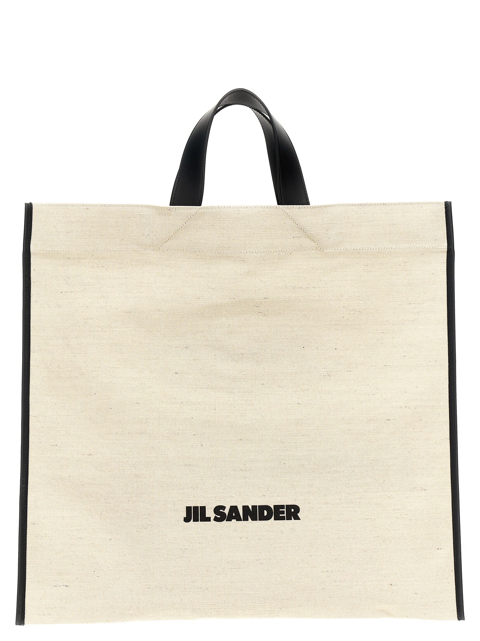 Jil Sander Zweifarbige Jute-Shopper
