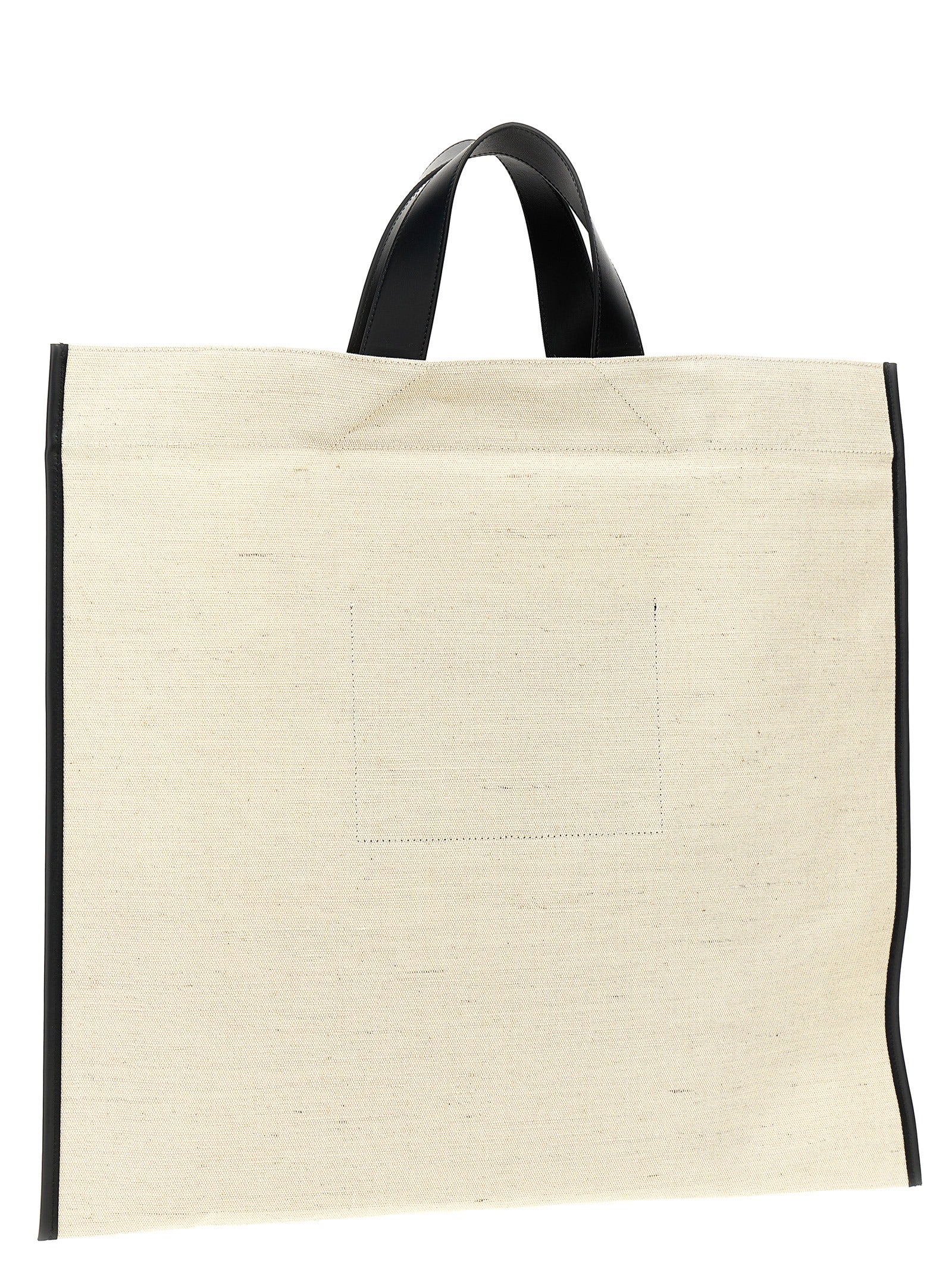Jil Sander Zweifarbige Jute-Shopper
