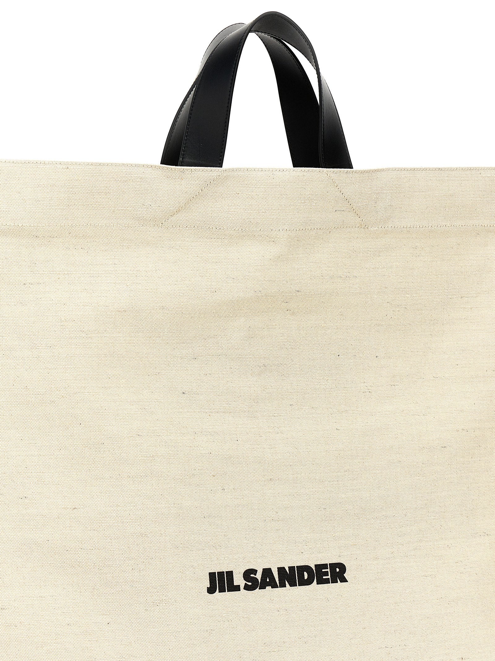 Jil Sander Zweifarbige Jute-Shopper