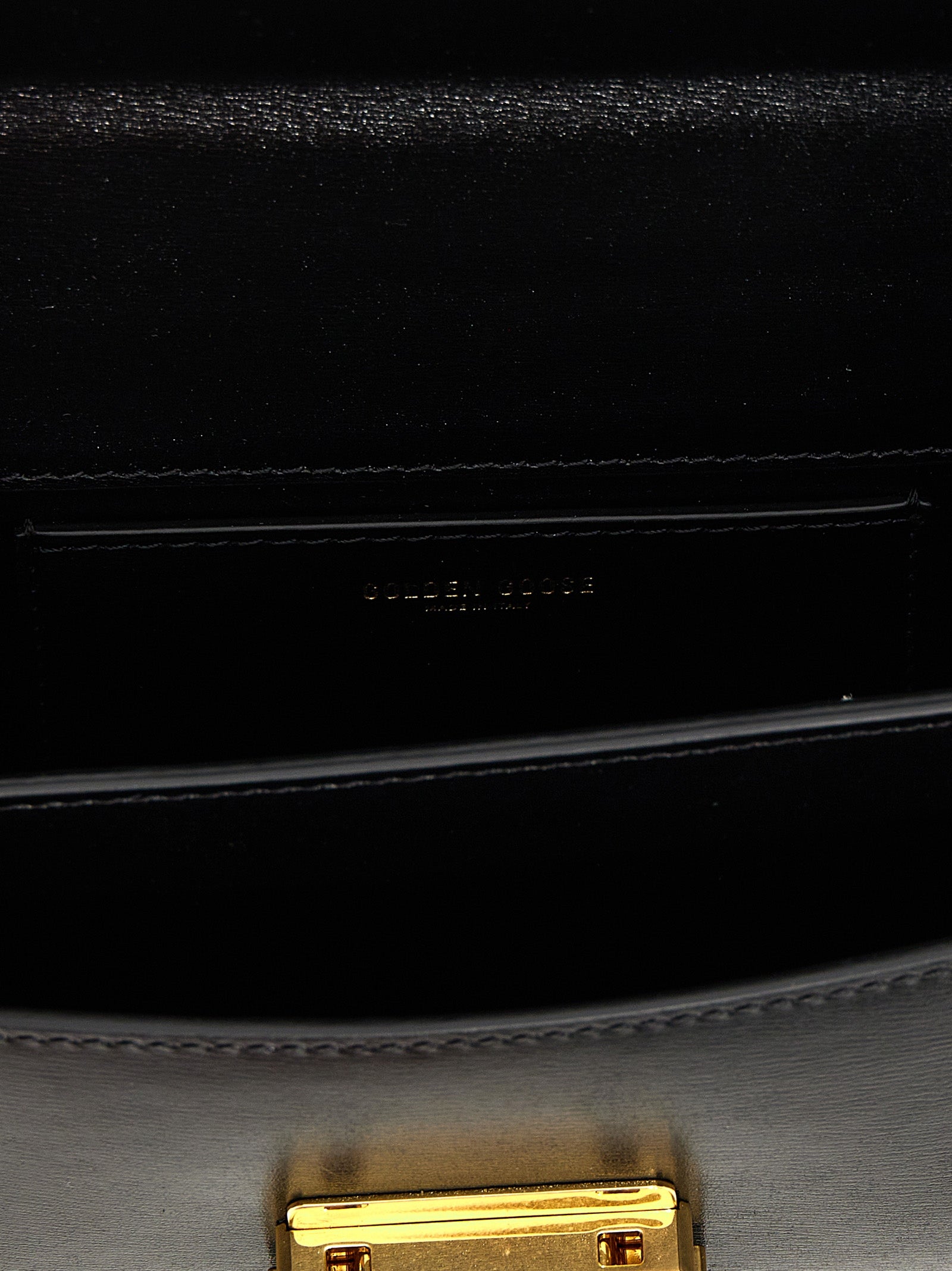 Golden Goose Schwarze Kalbsleder-Handtasche
