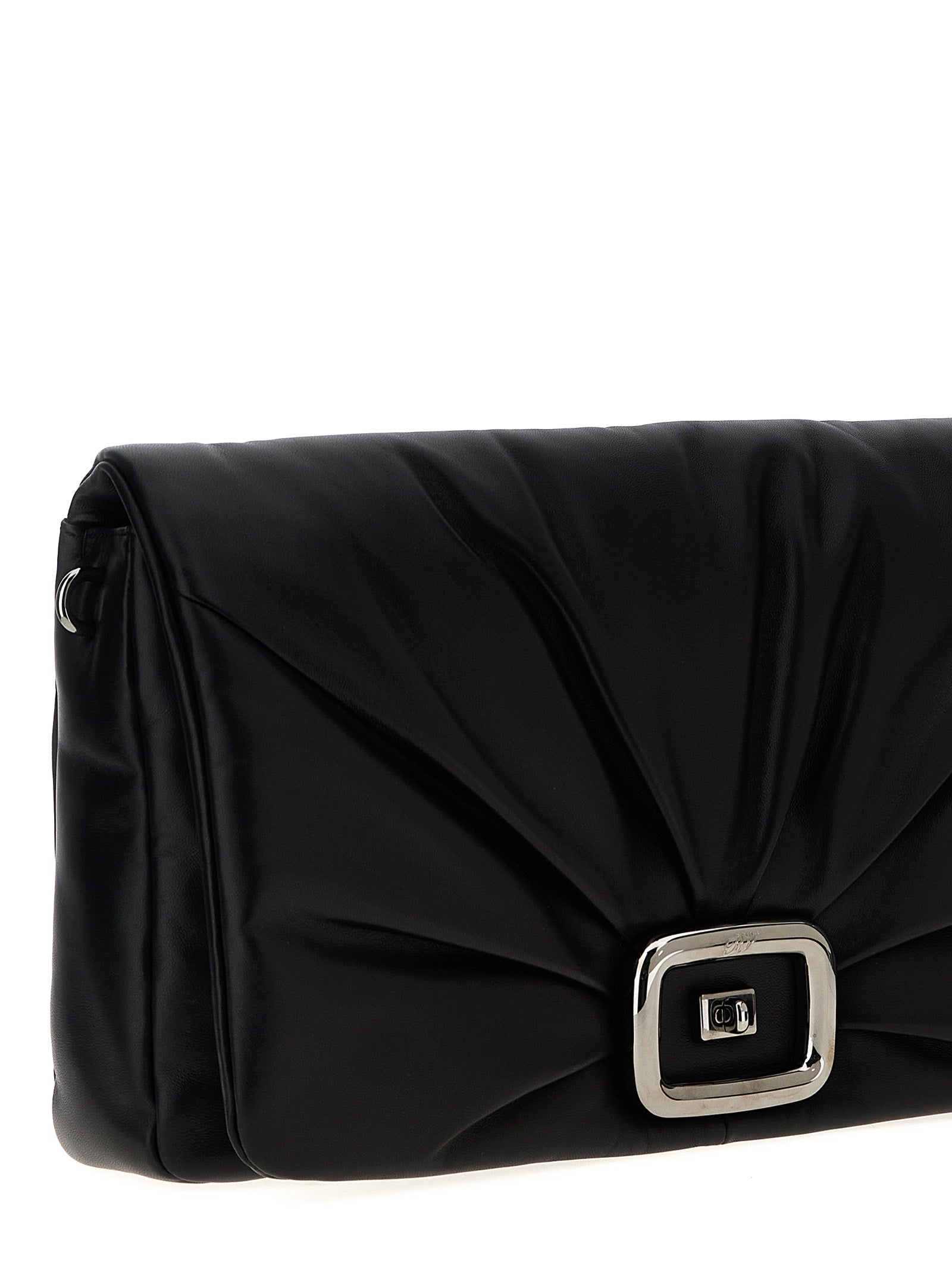 Roger Vivier Schwarze Leder Umhängetasche
