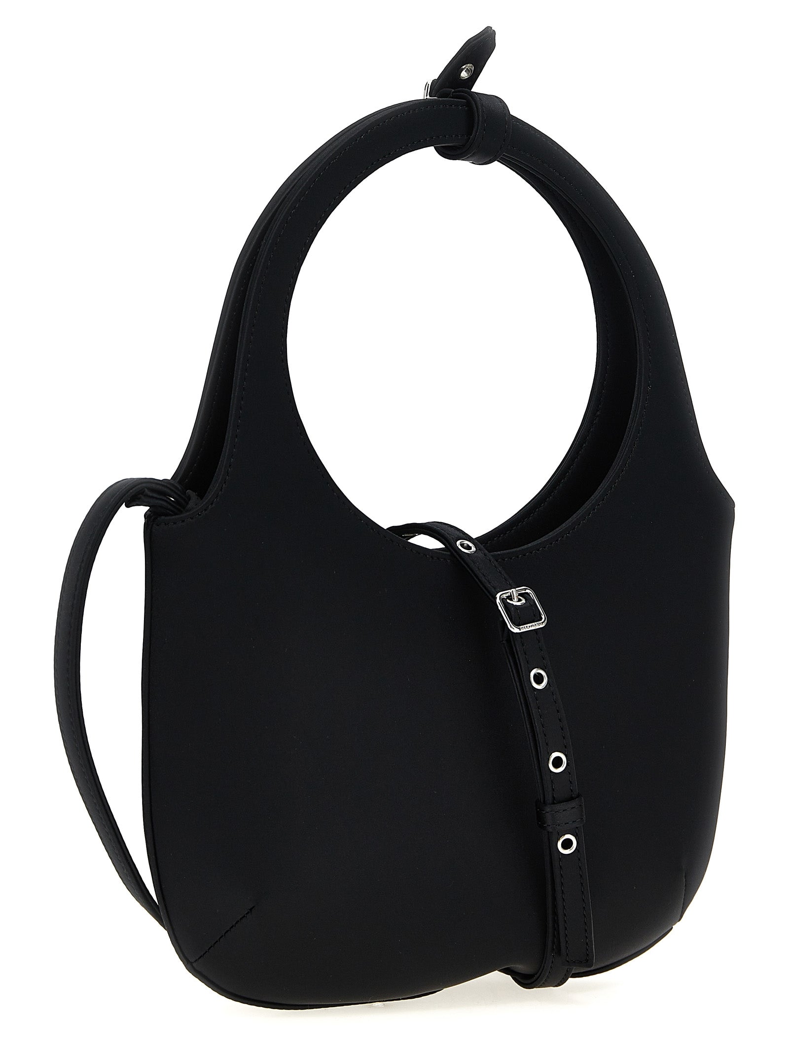 Courrèges Schwarze Handtasche aus Polyester