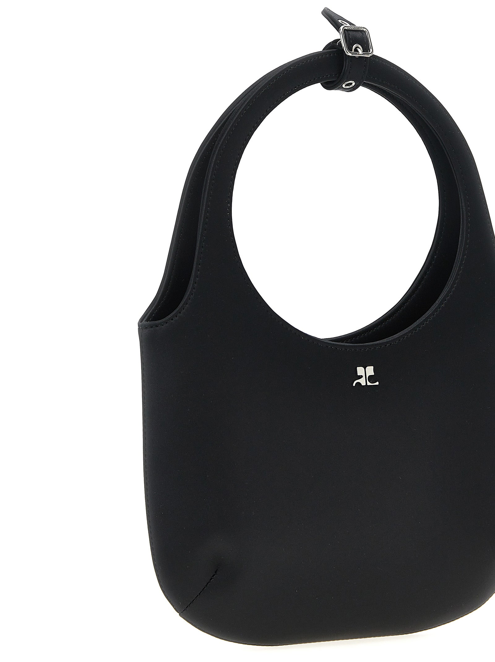 Courrèges Schwarze Handtasche aus Polyester