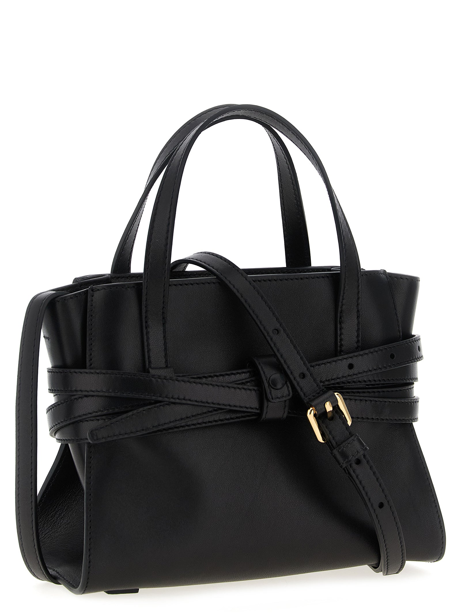 Moschino Schwarze Handtasche aus Polyester