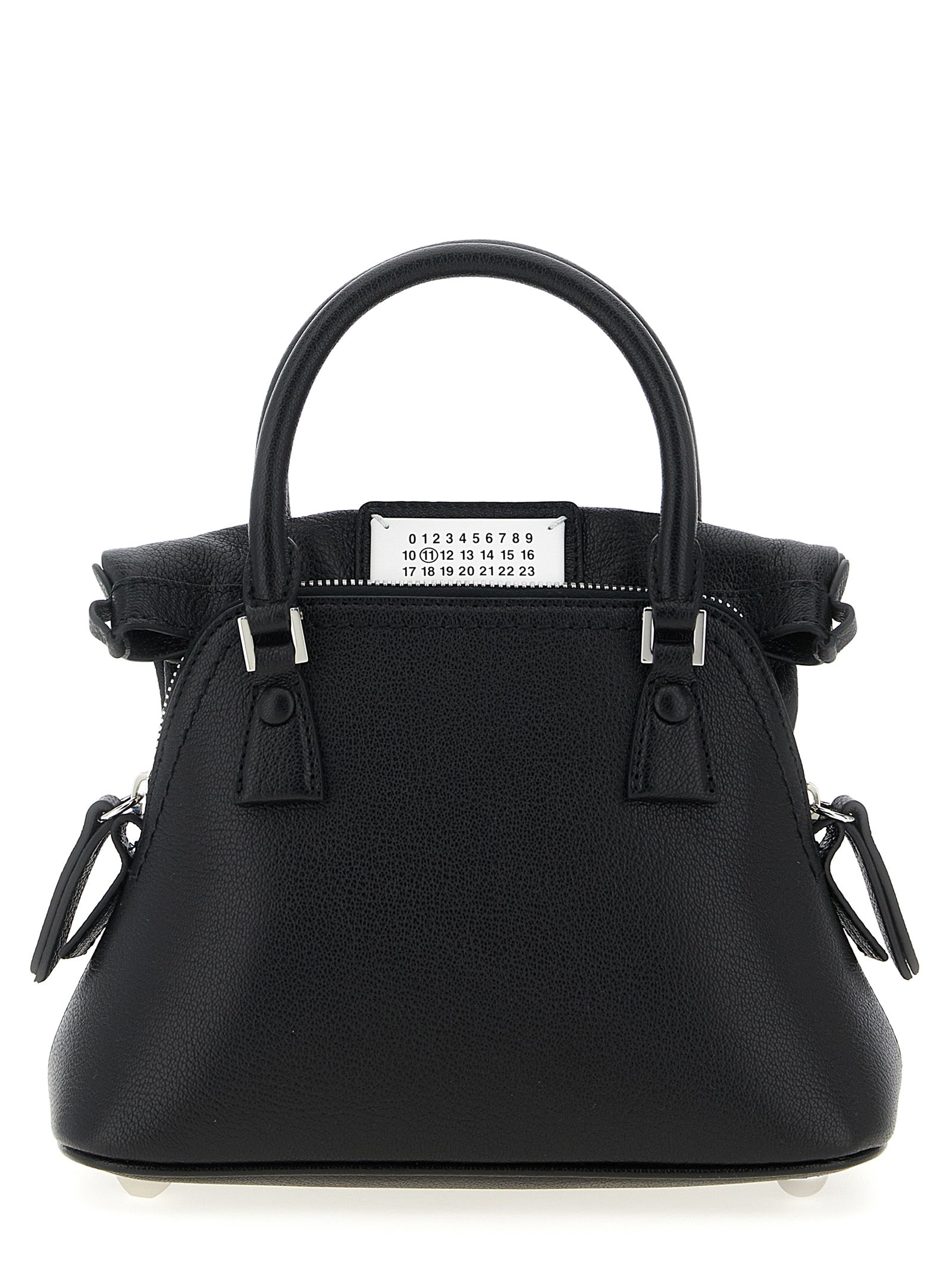 Maison Margiela Schwarze Kalbsleder-Handtasche