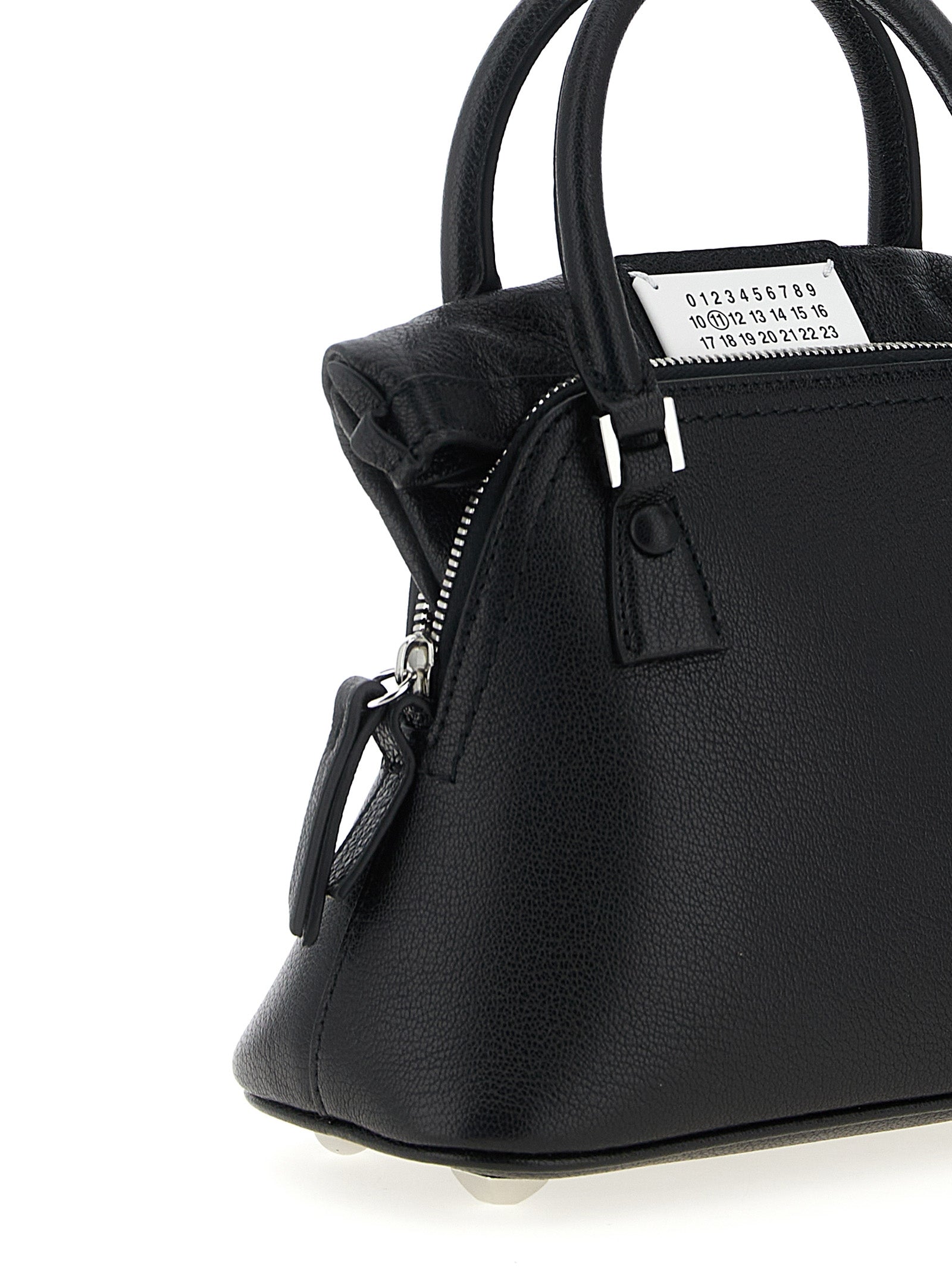 Maison Margiela Schwarze Kalbsleder-Handtasche