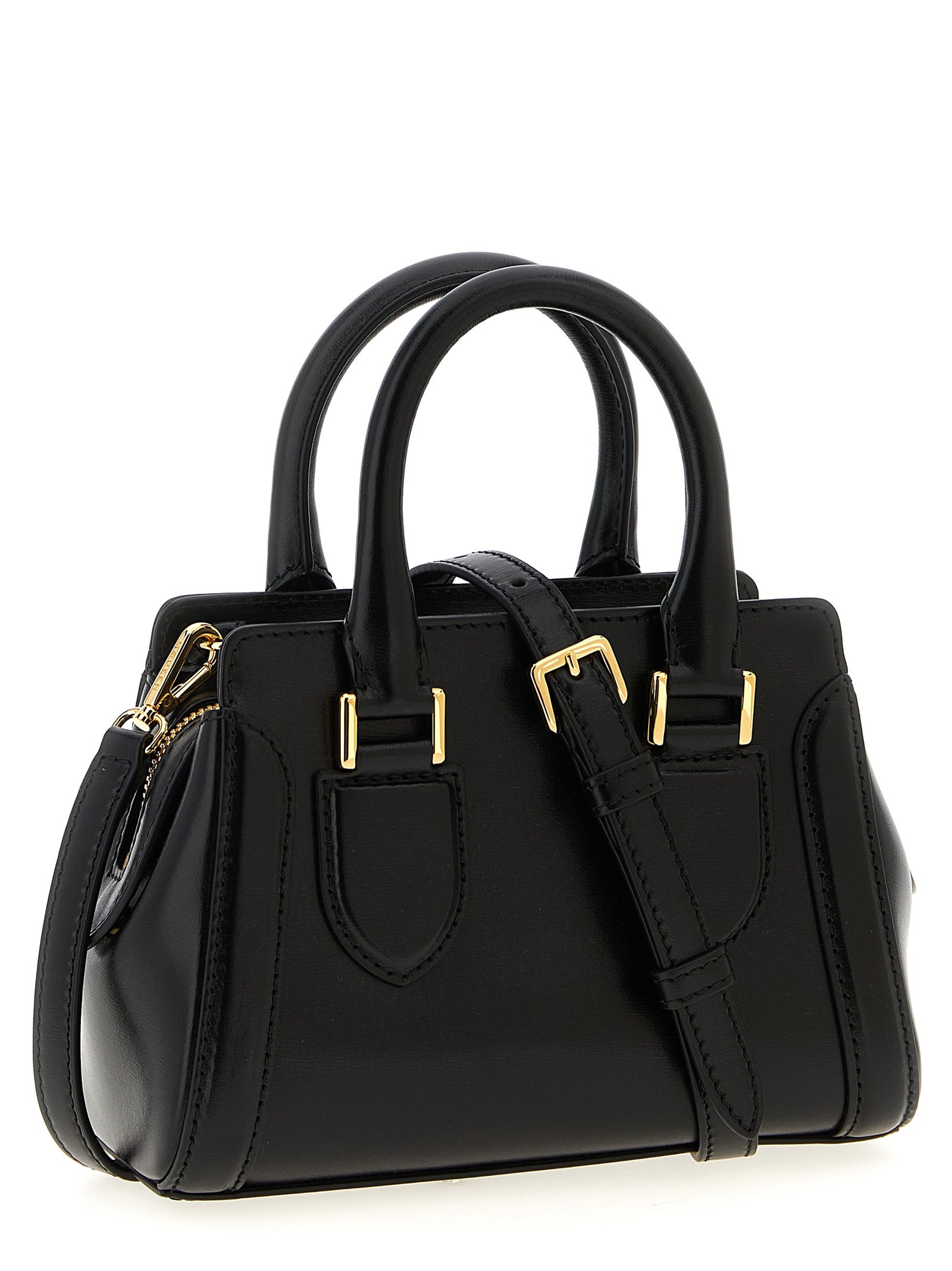 Alexander McQueen Schwarze Kalbsleder-Handtasche