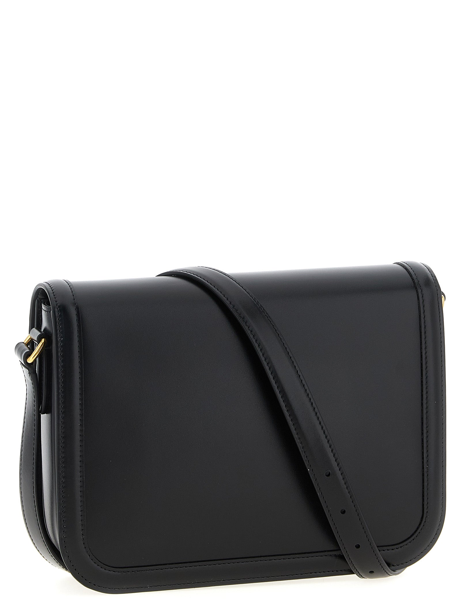 Valentino Garavani Schwarze Kalbsleder-Schultertasche
