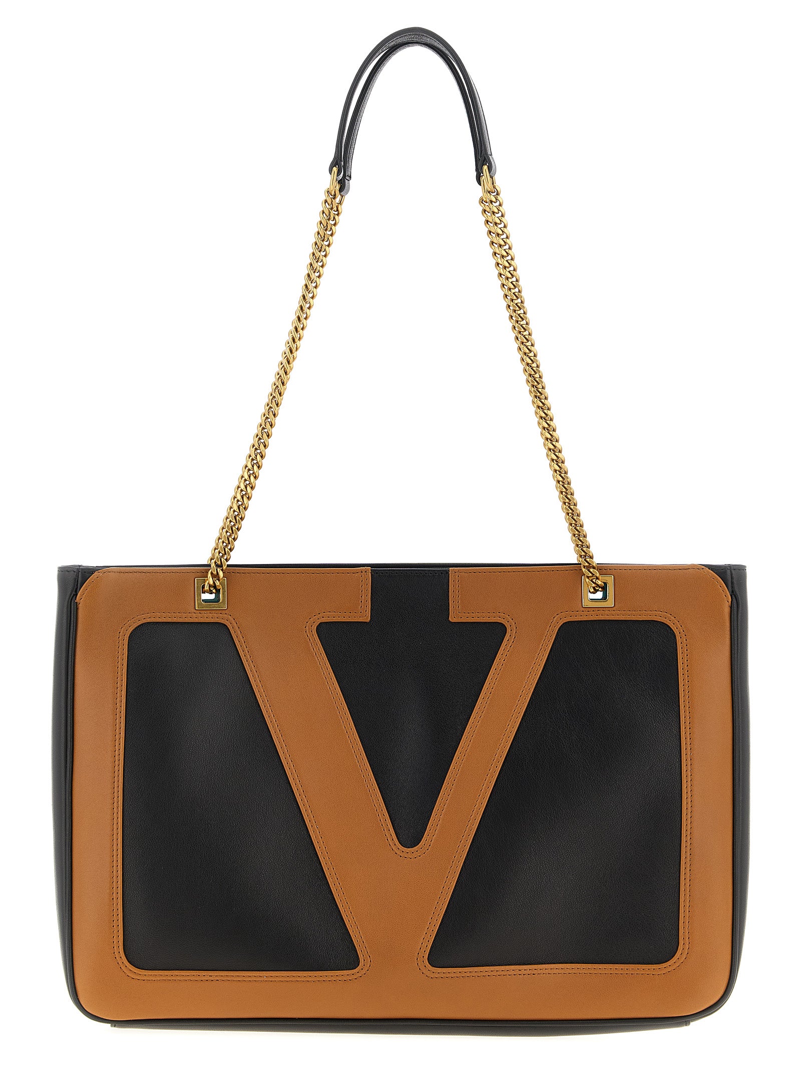 Valentino Garavani Braune Lammleder-Tasche