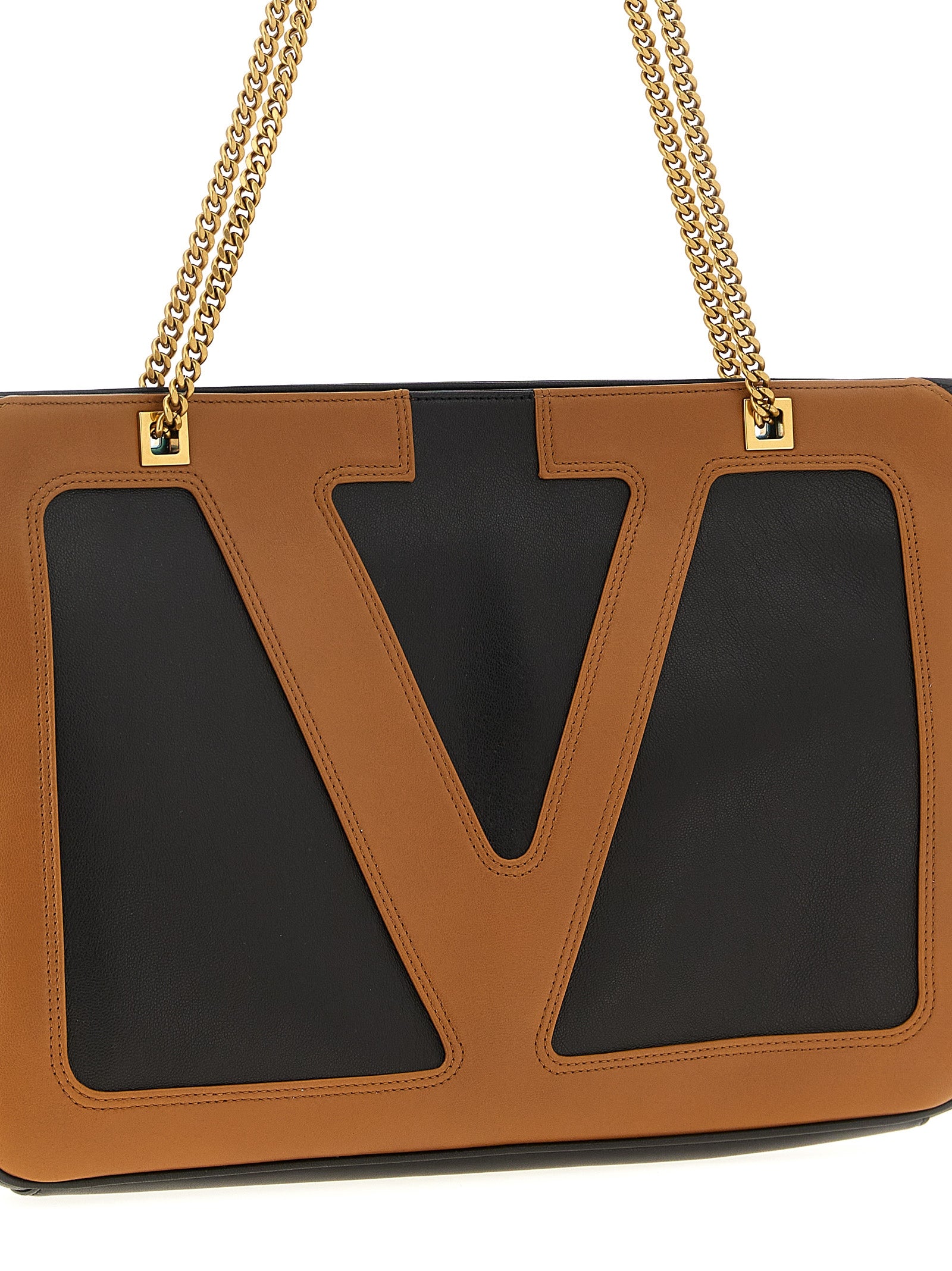 Valentino Garavani Braune Lammleder-Tasche