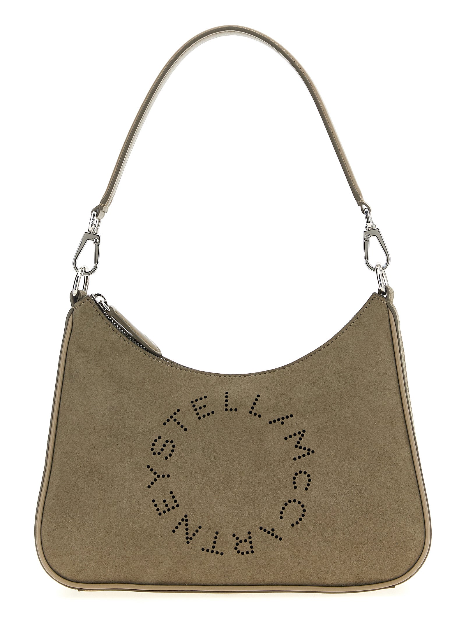Stella McCartney Graue Schultertasche aus Polyamid