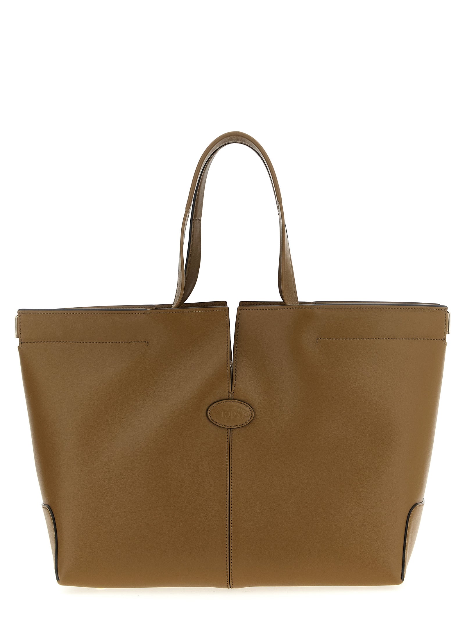 Tod's Zweifarbige Kalbsleder-Tote Bag