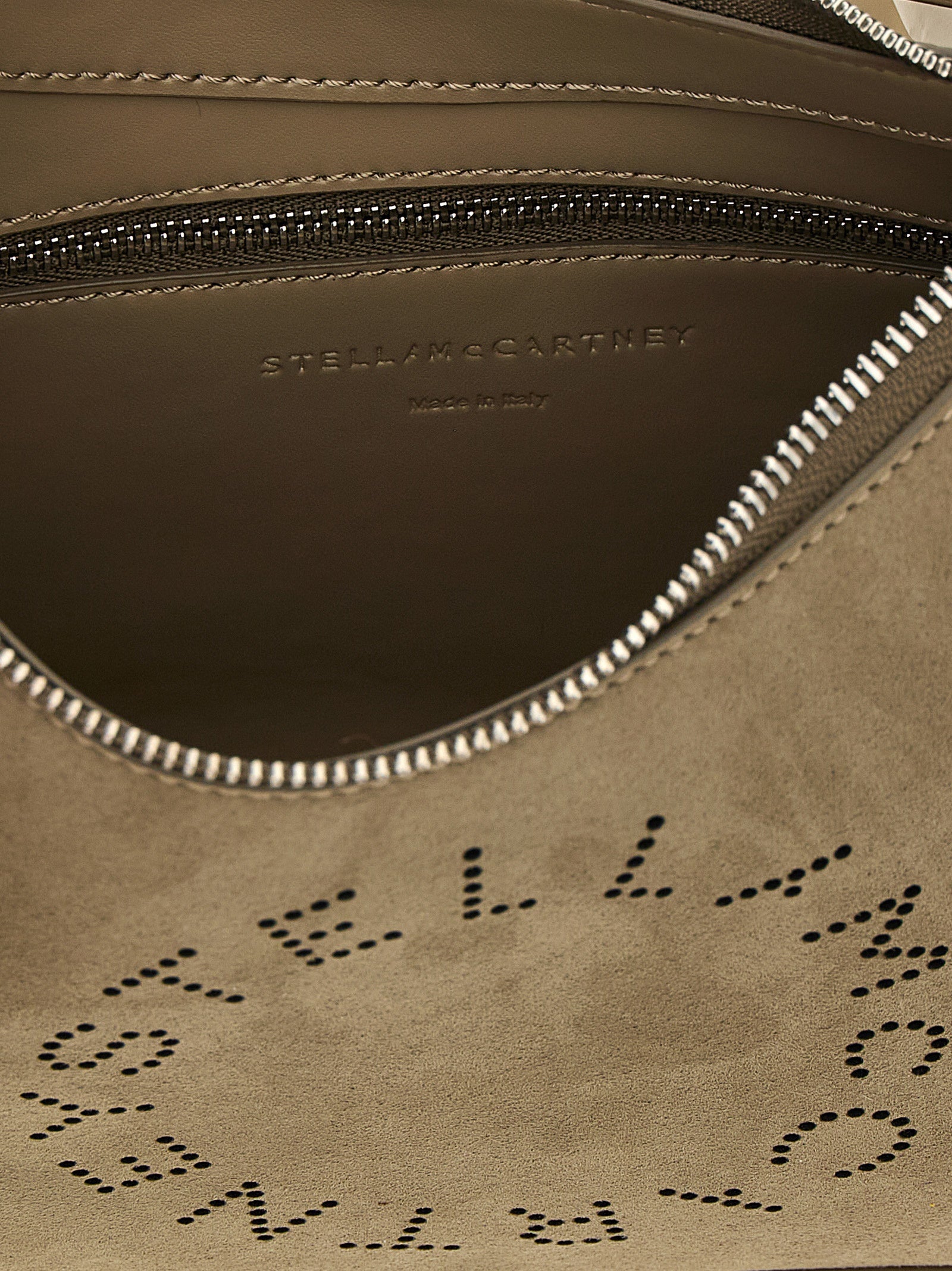 Stella McCartney Graue Schultertasche aus Polyamid
