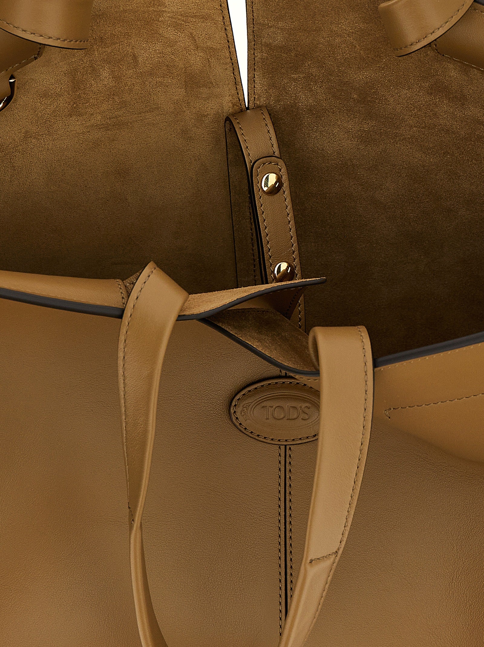 Tod's Zweifarbige Kalbsleder-Tote Bag