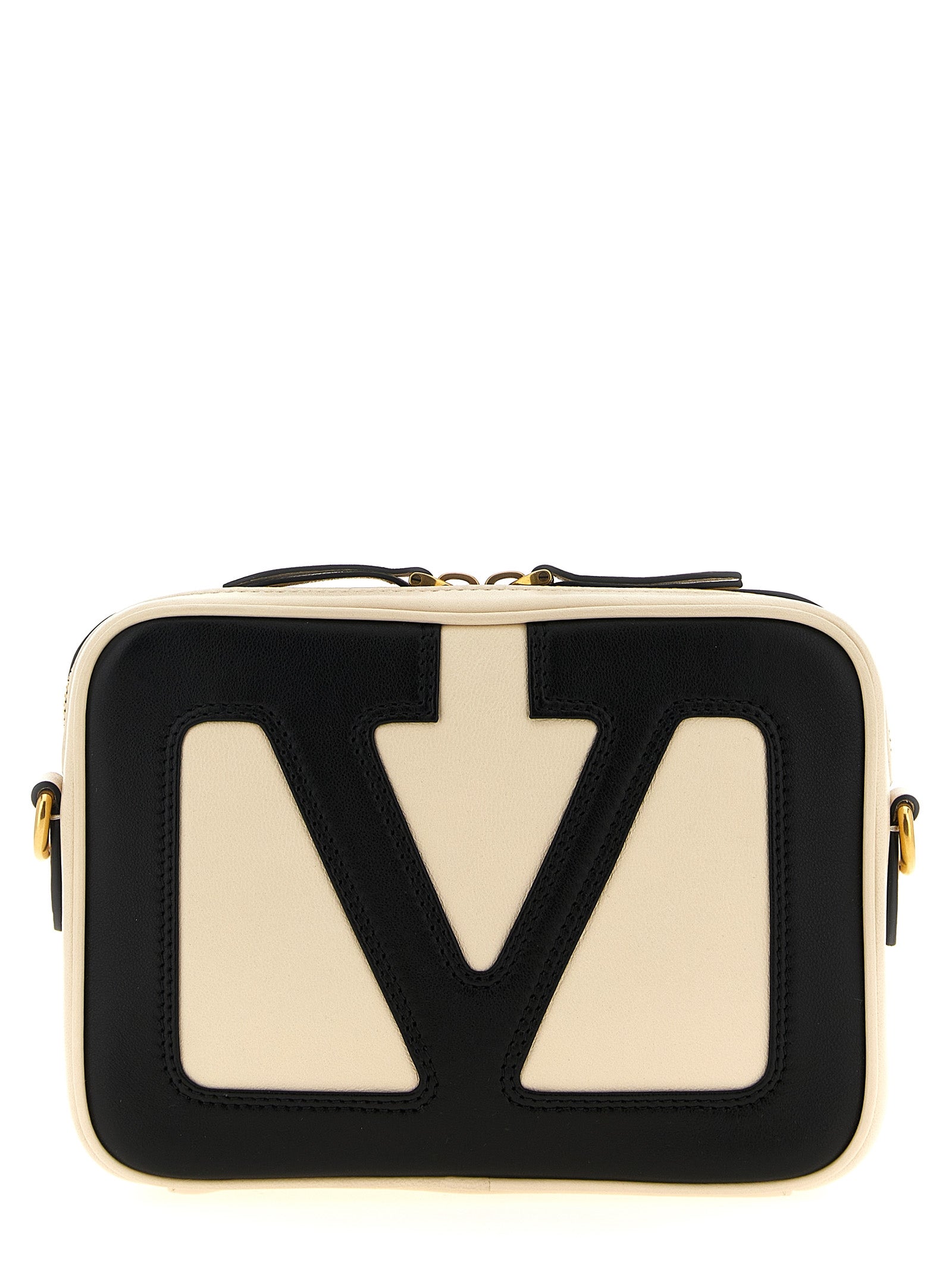 Valentino Garavani Bicolor Lammleder Crossbody Bag
