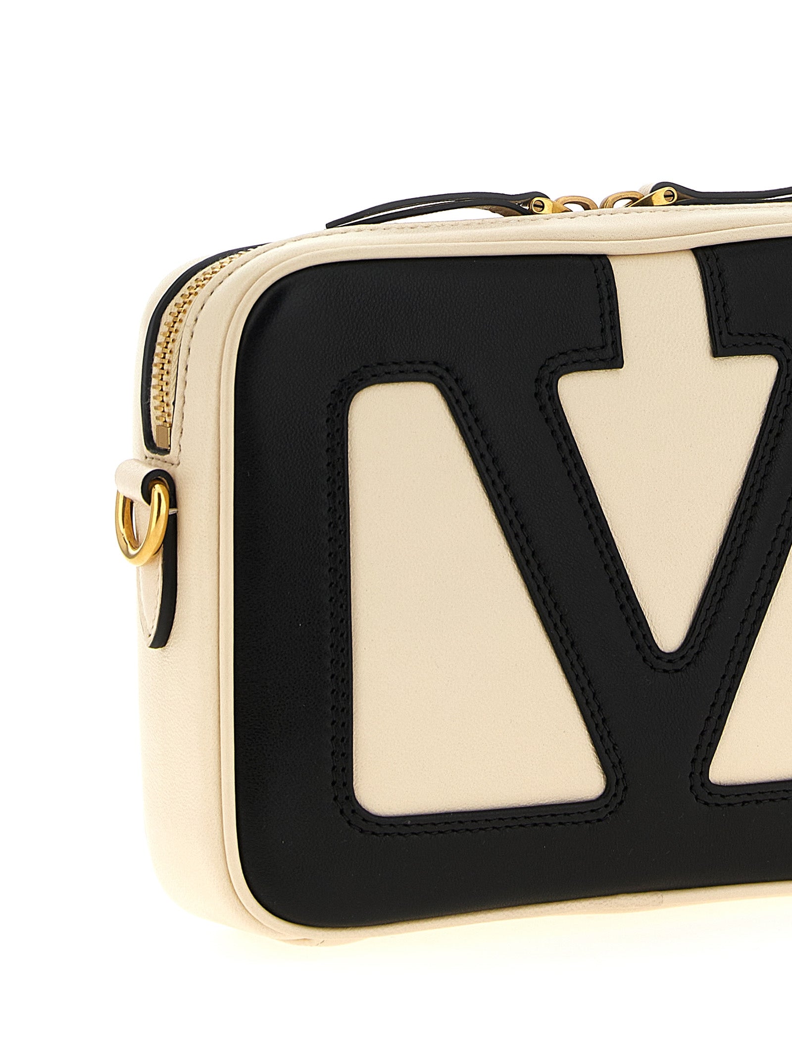 Valentino Garavani Bicolor Lammleder Crossbody Bag