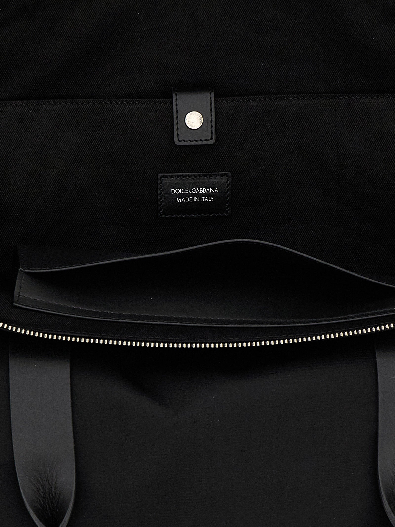 Dolce & Gabbana Schwarze Shopper-Tasche aus Polyamid
