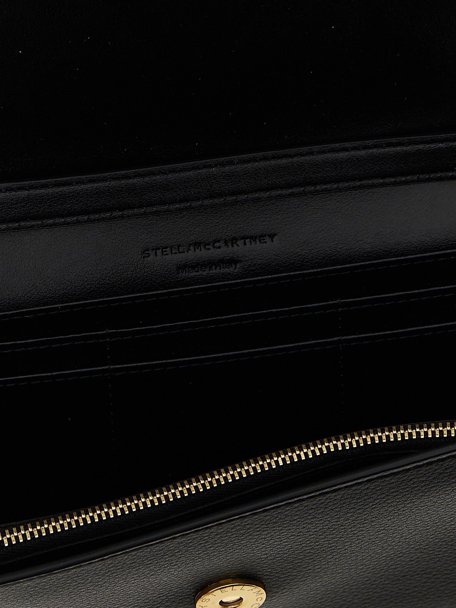 Stella McCartney Kartenetui aus schwarzem Polyamid