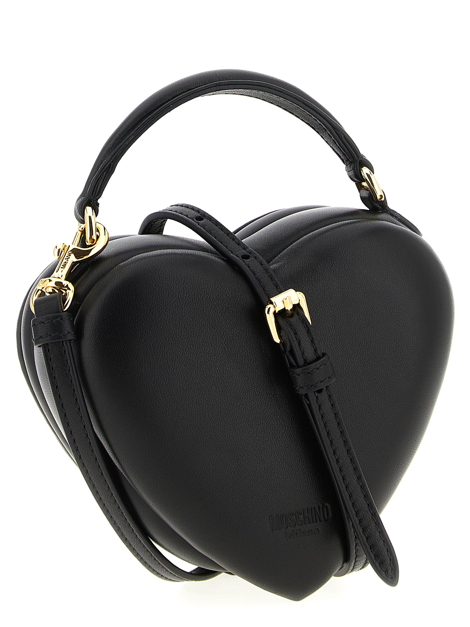 Moschino Schwarze Handtasche aus Polyester