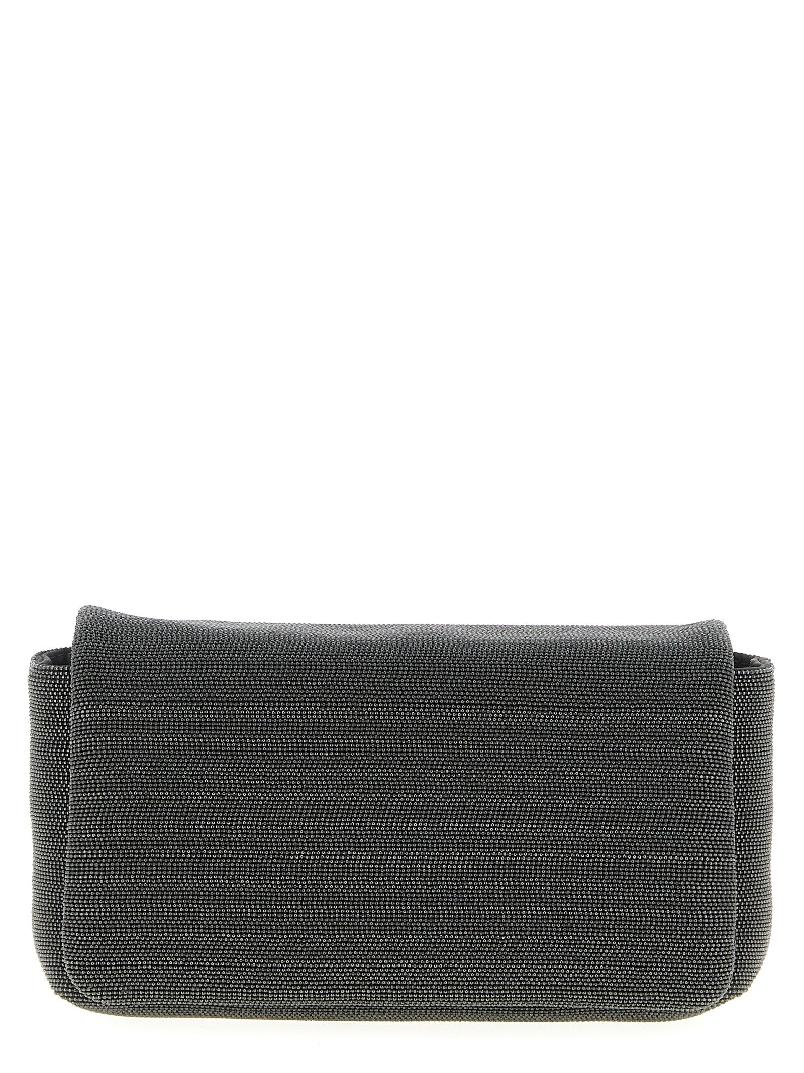 Brunello Cucinelli Schwarze Leder-Clutch