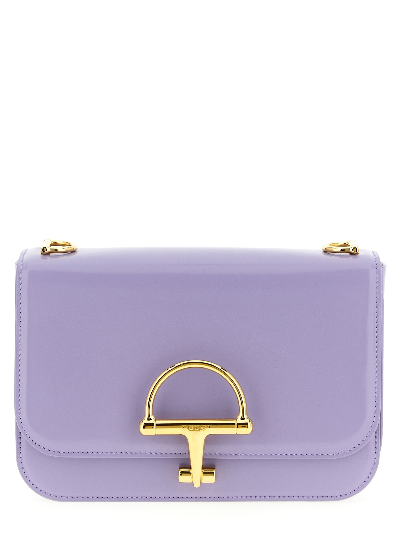 Gucci Schultertasche aus violettem Kalbsleder