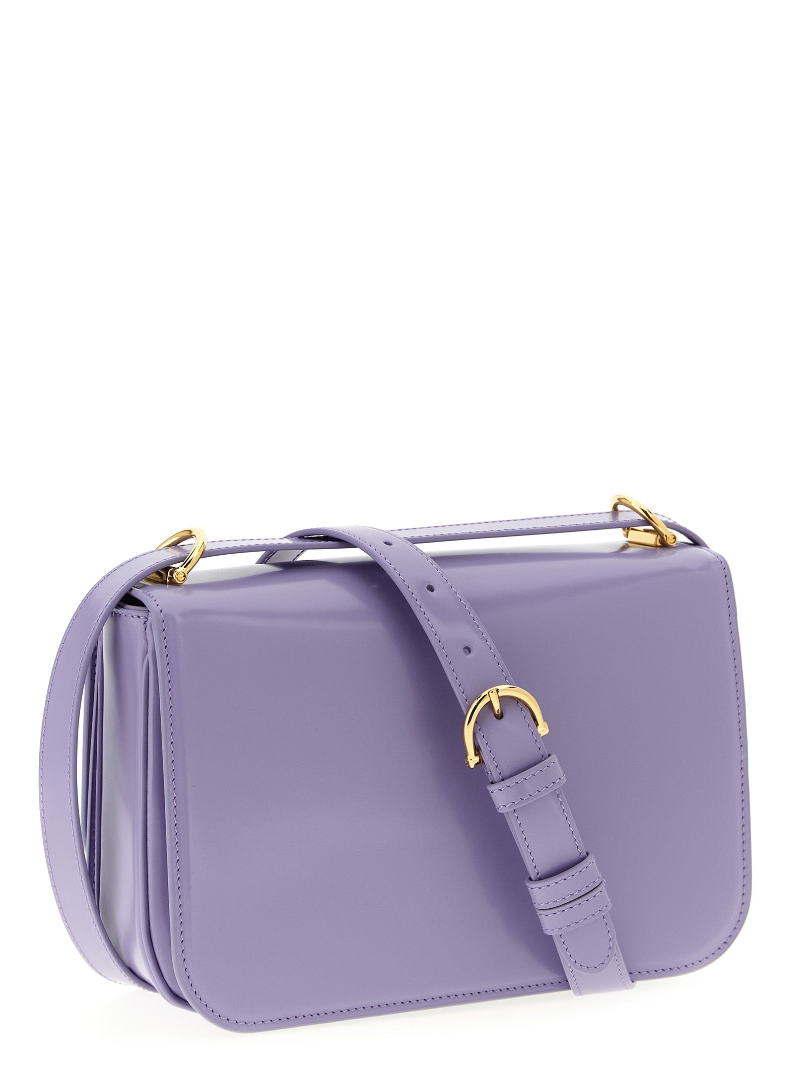 Gucci Schultertasche aus violettem Kalbsleder