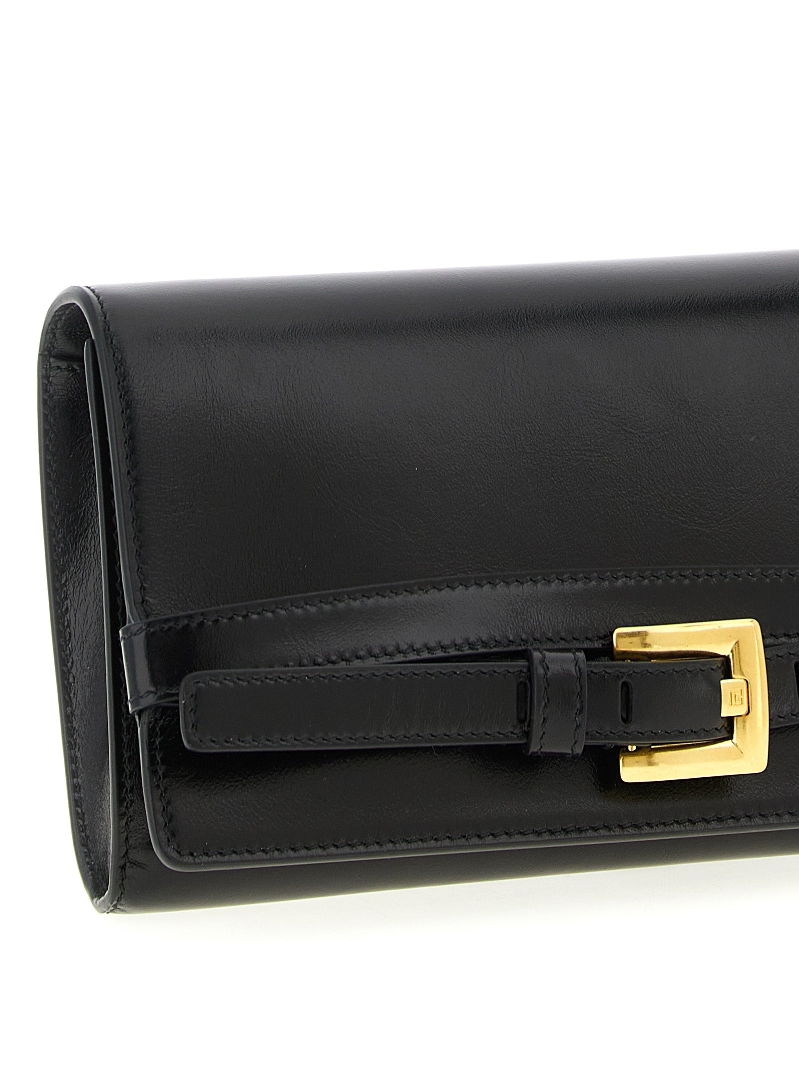 Balmain Schwarzer Kalbsleder-Kartenetui