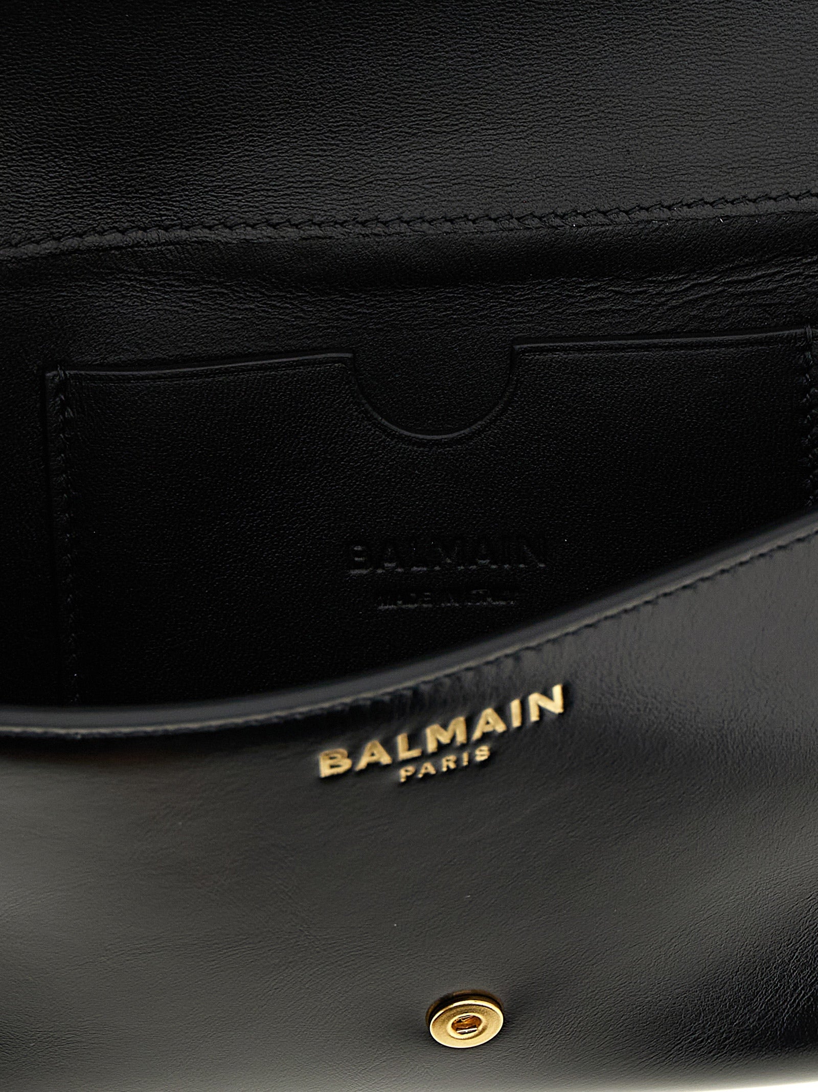 Balmain Schwarzer Kalbsleder-Kartenetui