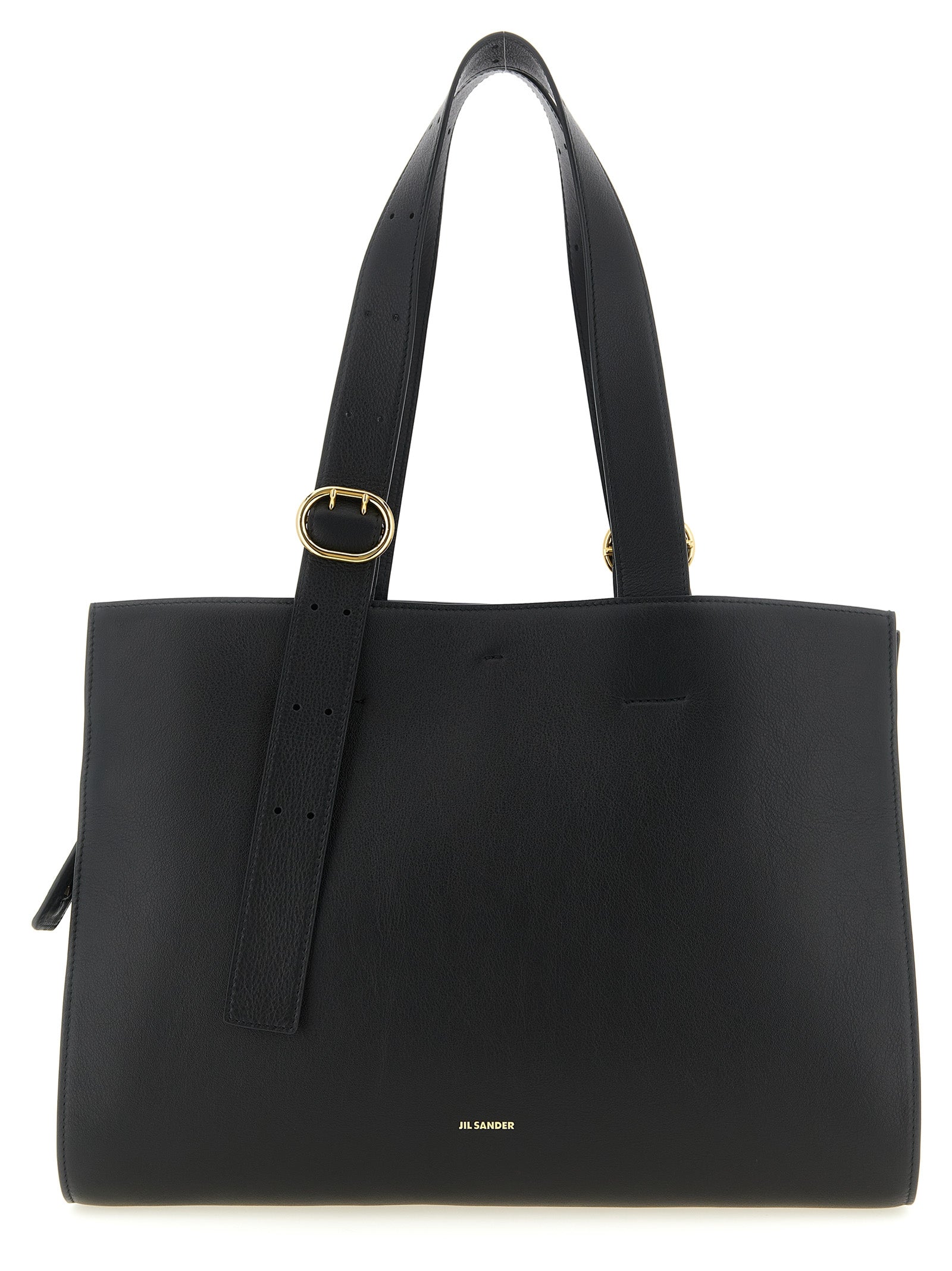 Jil Sander Schwarze Kalbsleder-Tasche