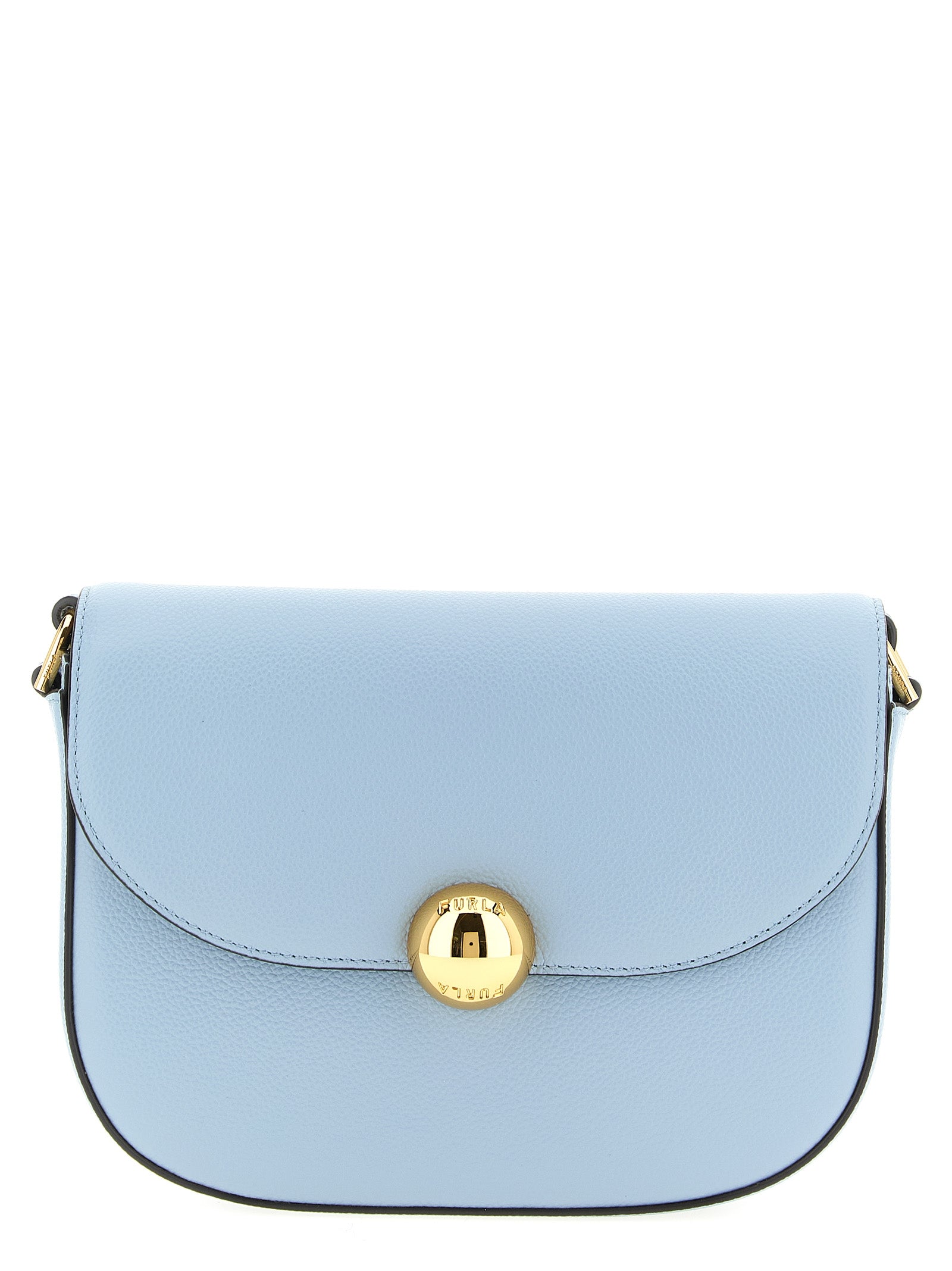 Furla Umhängetasche aus blauem Kalbsleder