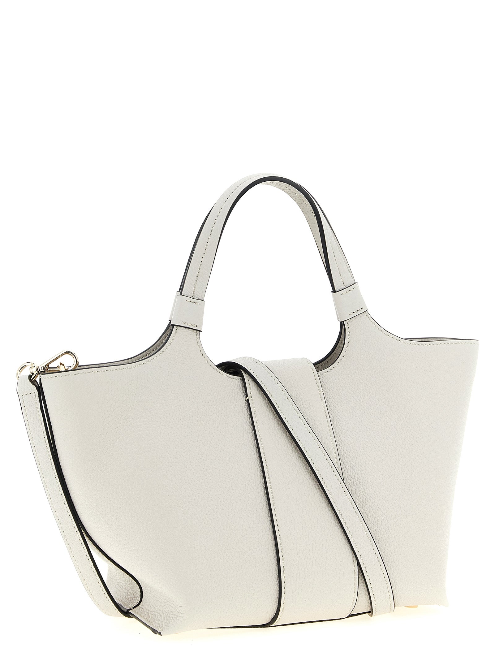 Roger Vivier Graue Kalbsleder-Tote Bag