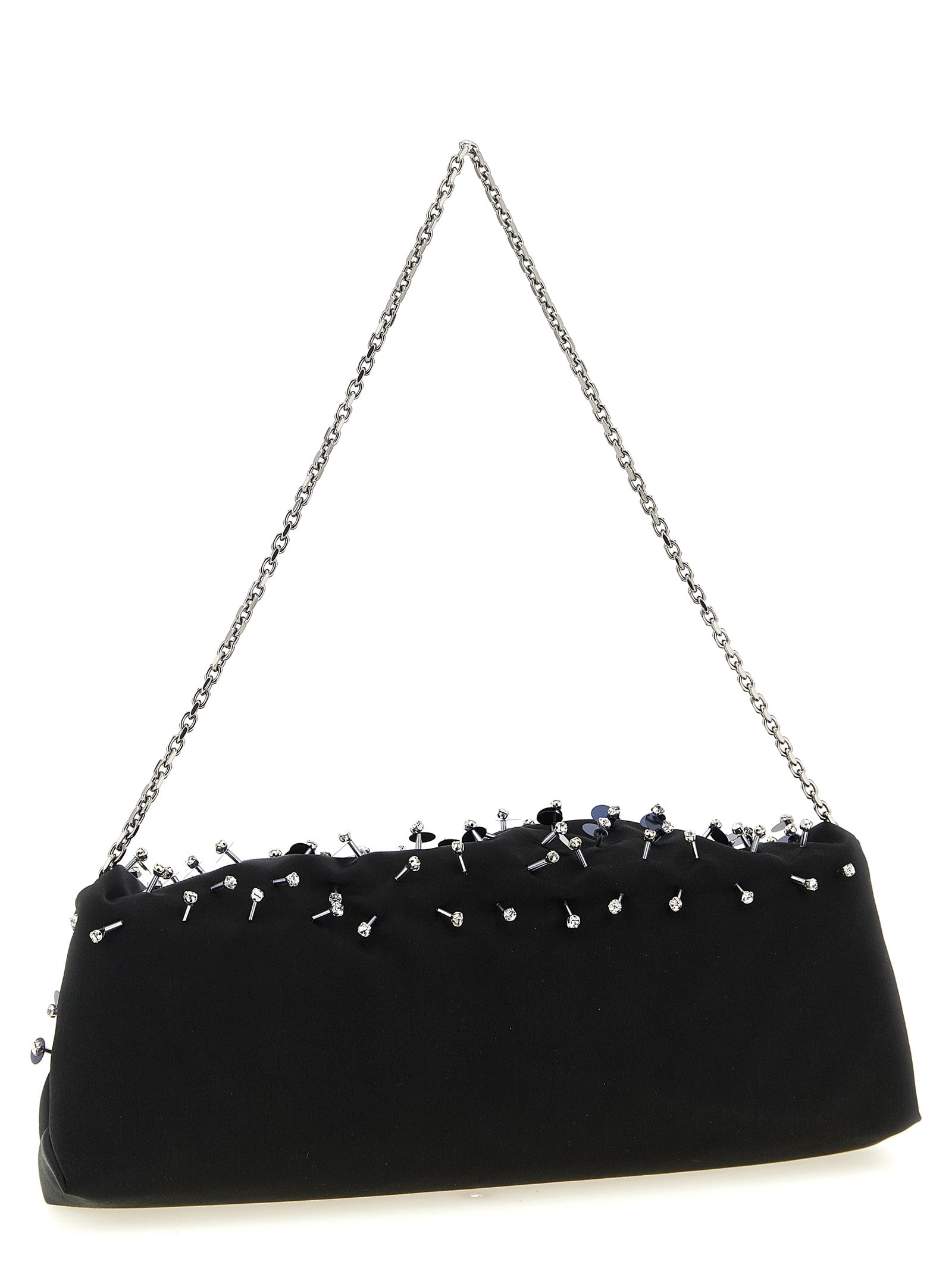 Roger Vivier Schwarze Clutch aus Viskose