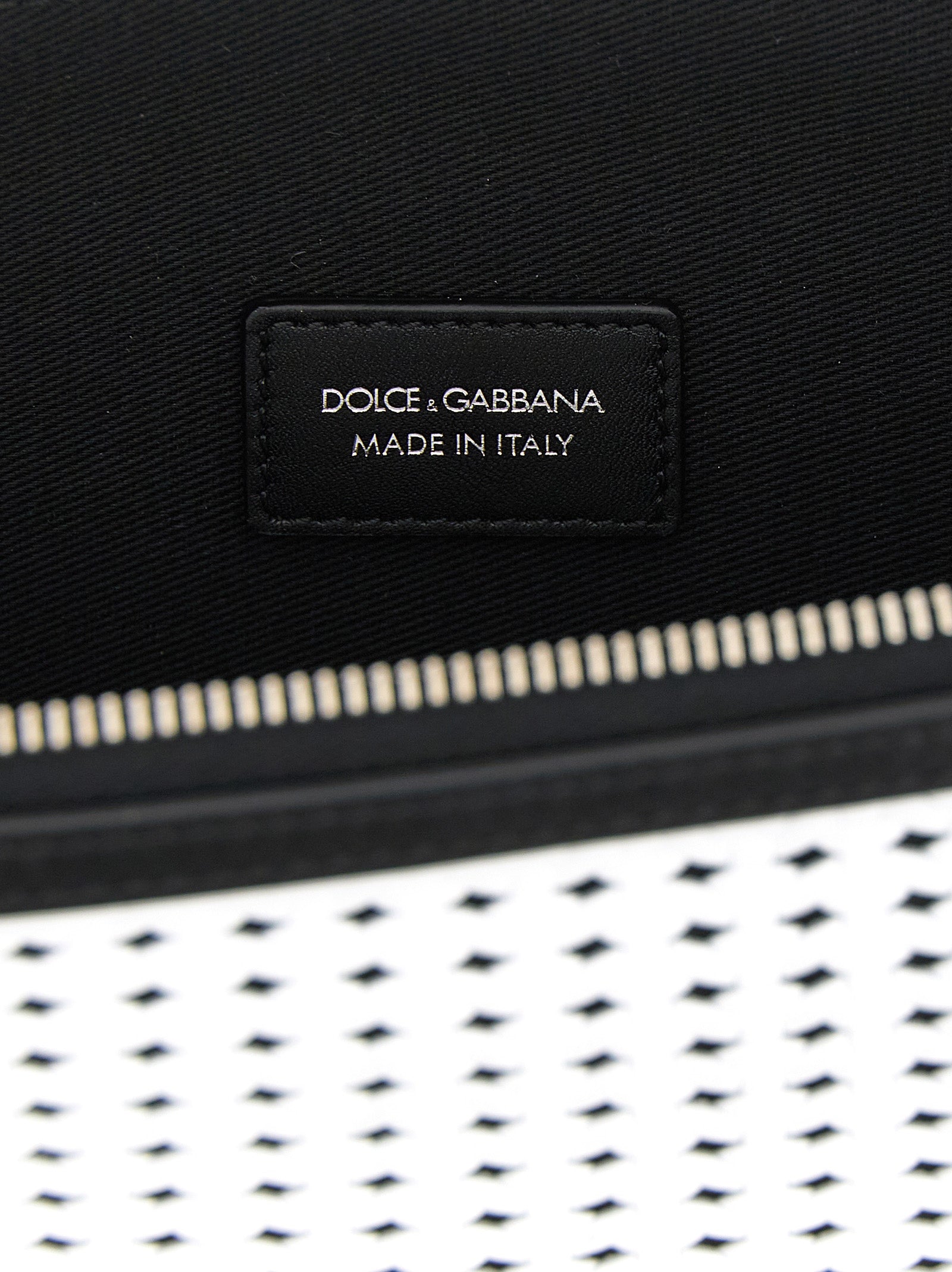 Dolce & Gabbana Zweifarbige Clutch aus Kalbsleder
