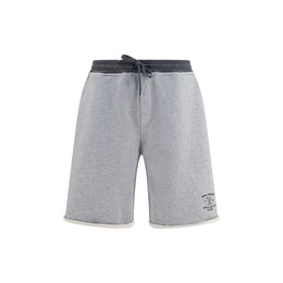 Brunello Cucinelli Graue Cargoshorts aus Baumwolle