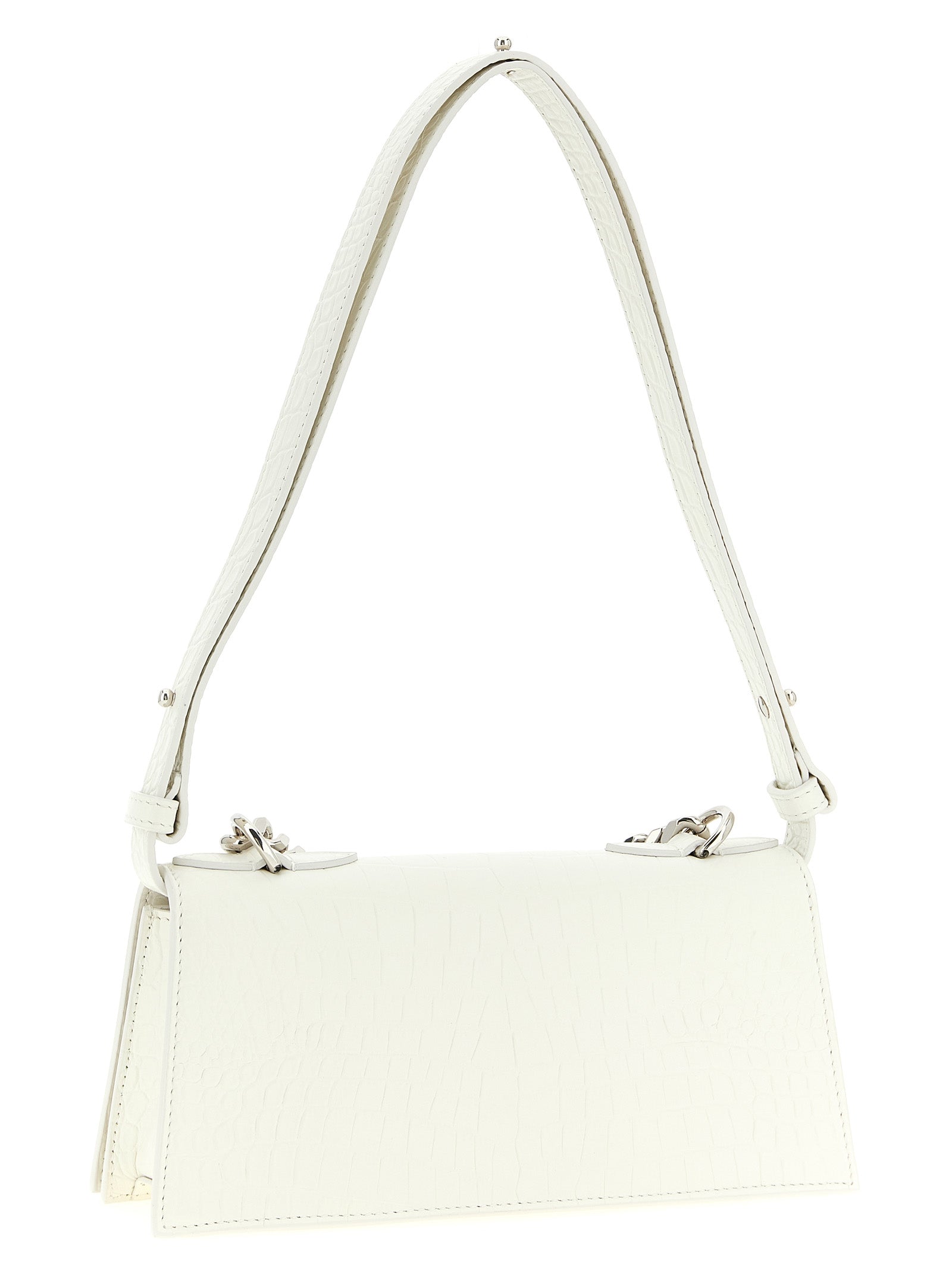 Alexander McQueen Weiße Kalbsleder-Schultertasche