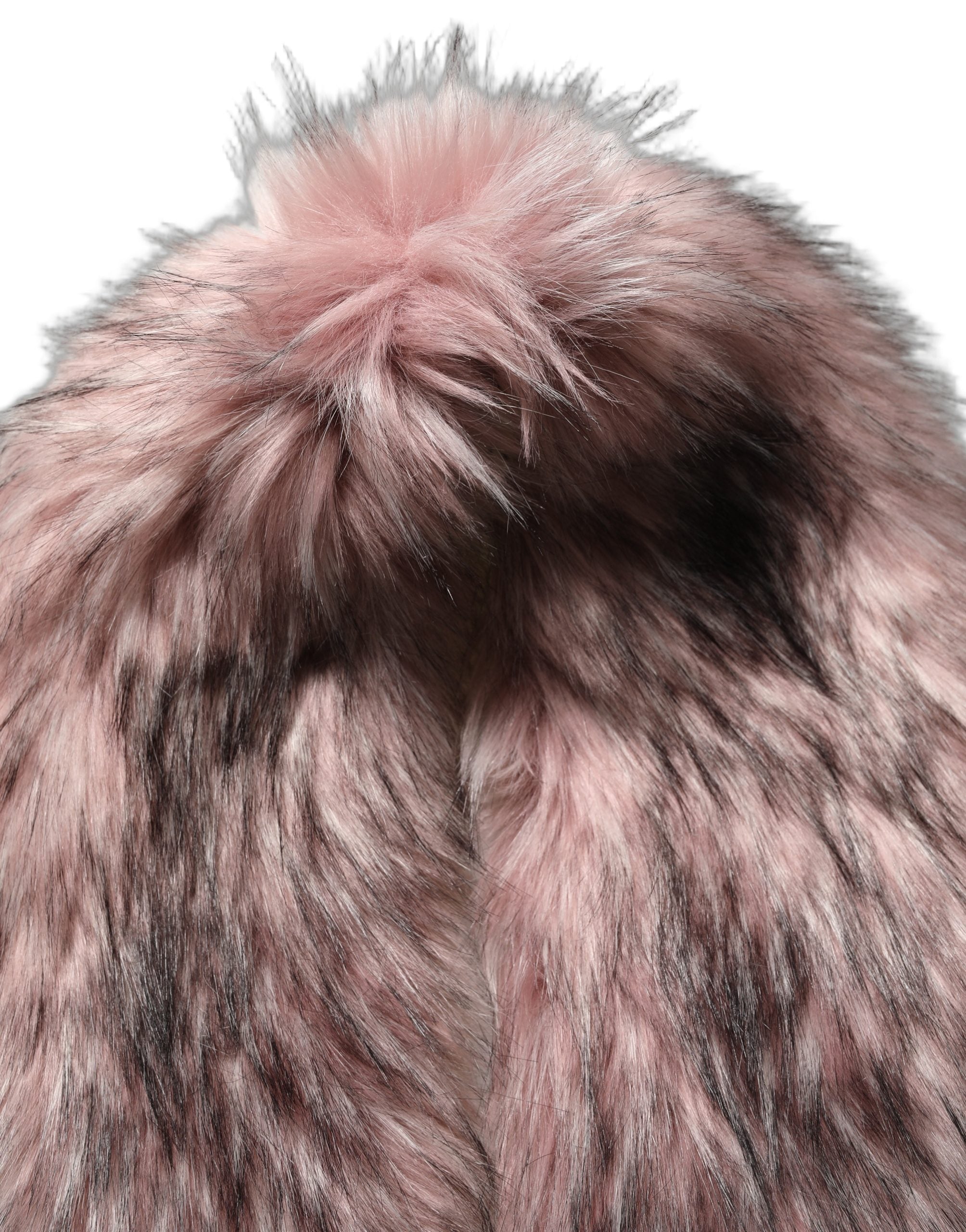 Dolce & Gabbana Pinker Strick-Bolero aus Kunstpelz