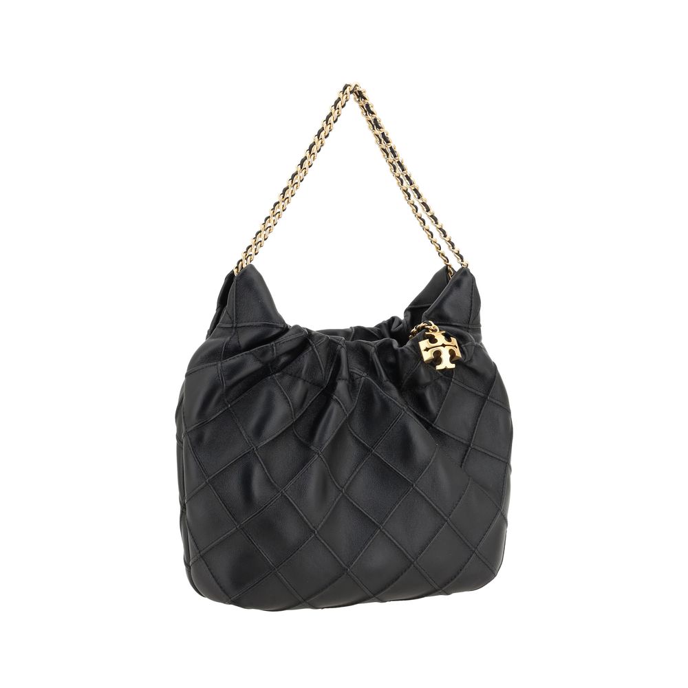 Tory Burch Schwarze Kalbsleder Bos Taurus Handtasche