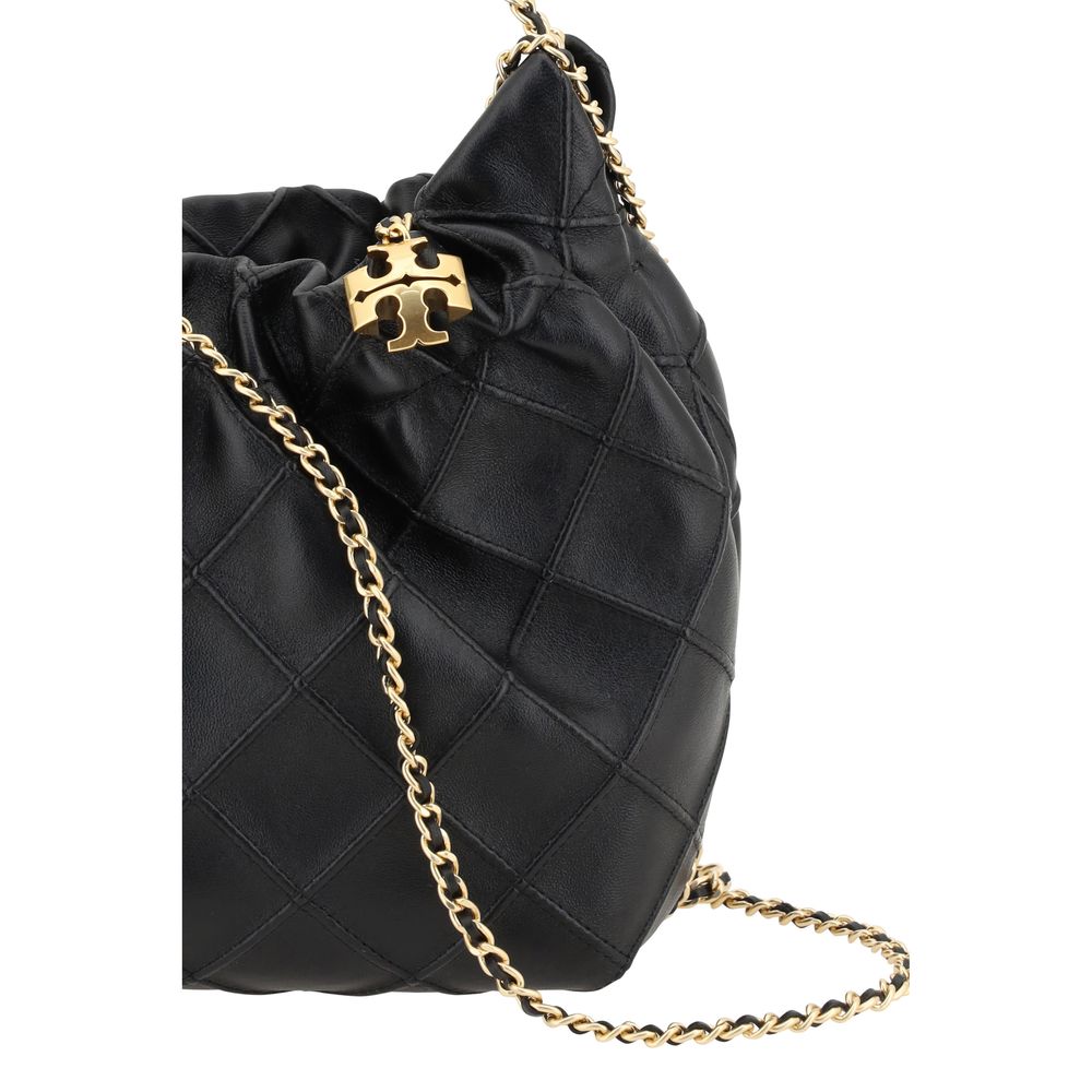 Tory Burch Schwarze Kalbsleder Bos Taurus Handtasche