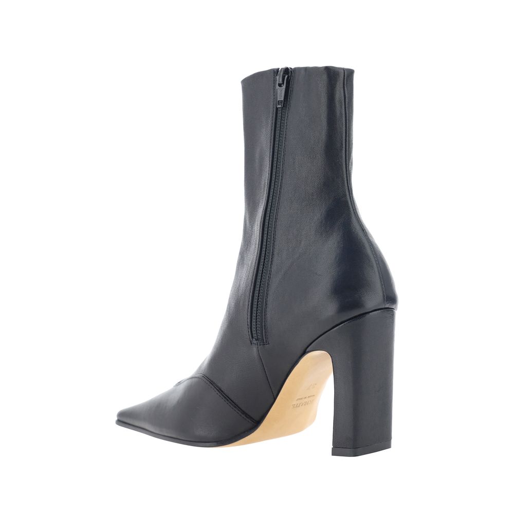 Khaite Schwarze Ankle Boots aus Kalbsleder Bos Taurus