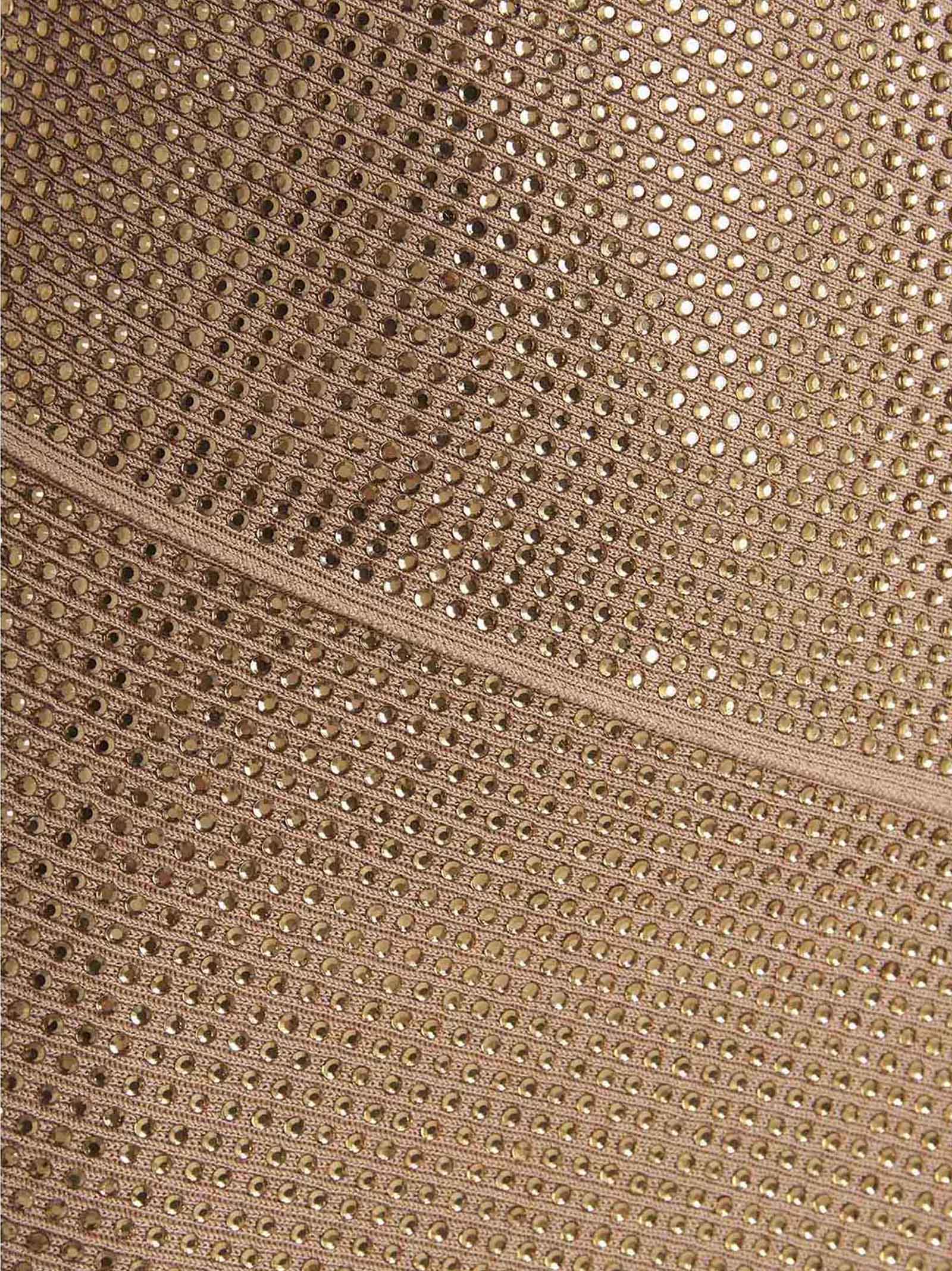 ANDREĀDAMO Beige Viskose Minirock