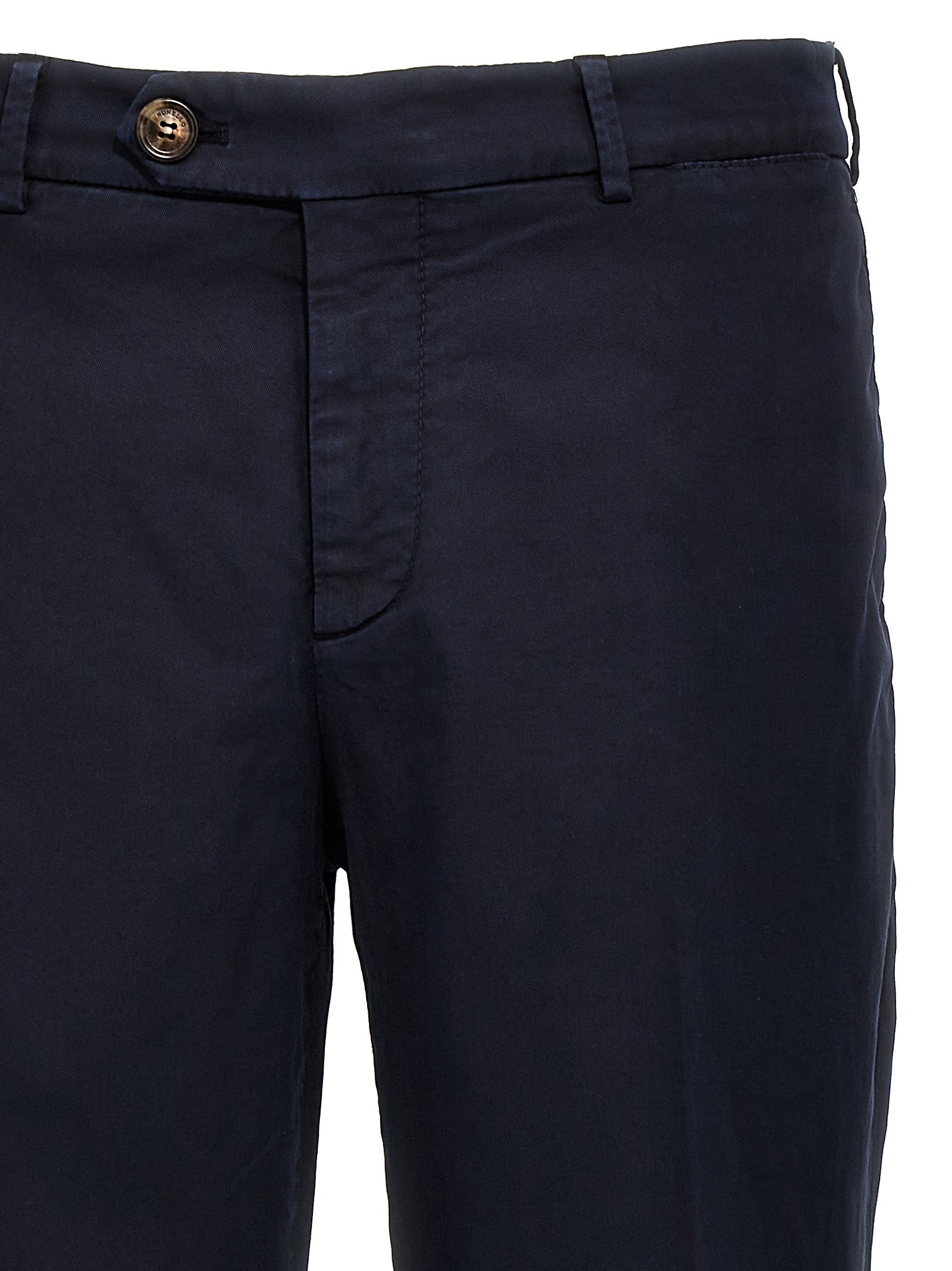 Brunello Cucinelli Blaue Baumwoll-Freizeithose