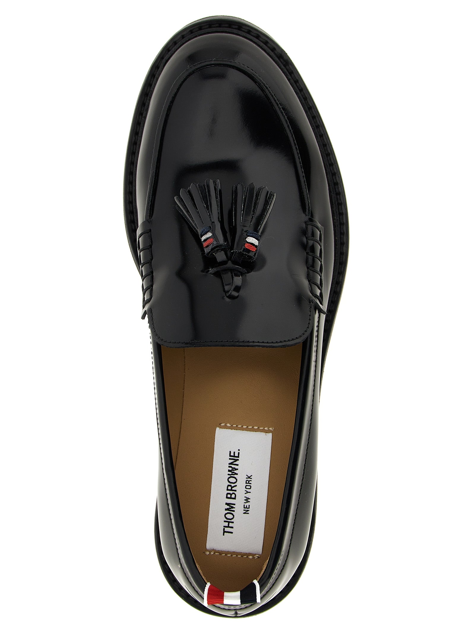 Thom Browne Schwarze Loafer aus Kalbsleder zum Hineinschlüpfen