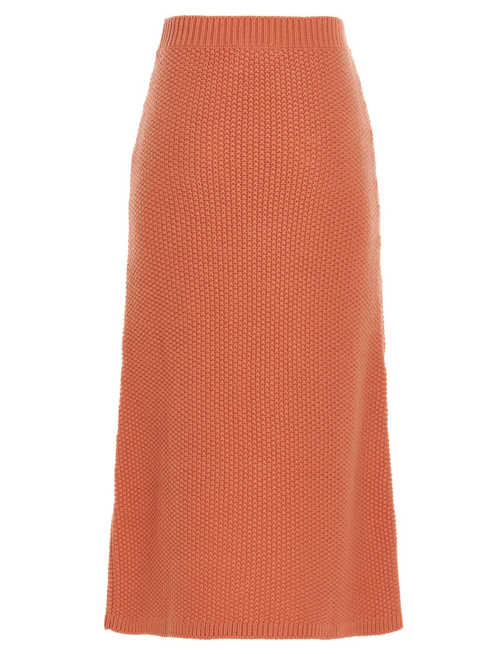 Chloé Minirock aus orangefarbenem Kaschmir