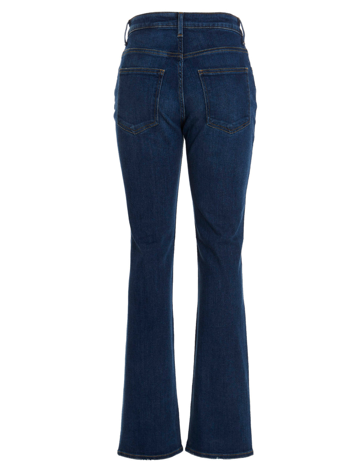 TU ES MON TRESOR Blaue Baumwoll-Jeans mit ausgestelltem Bein